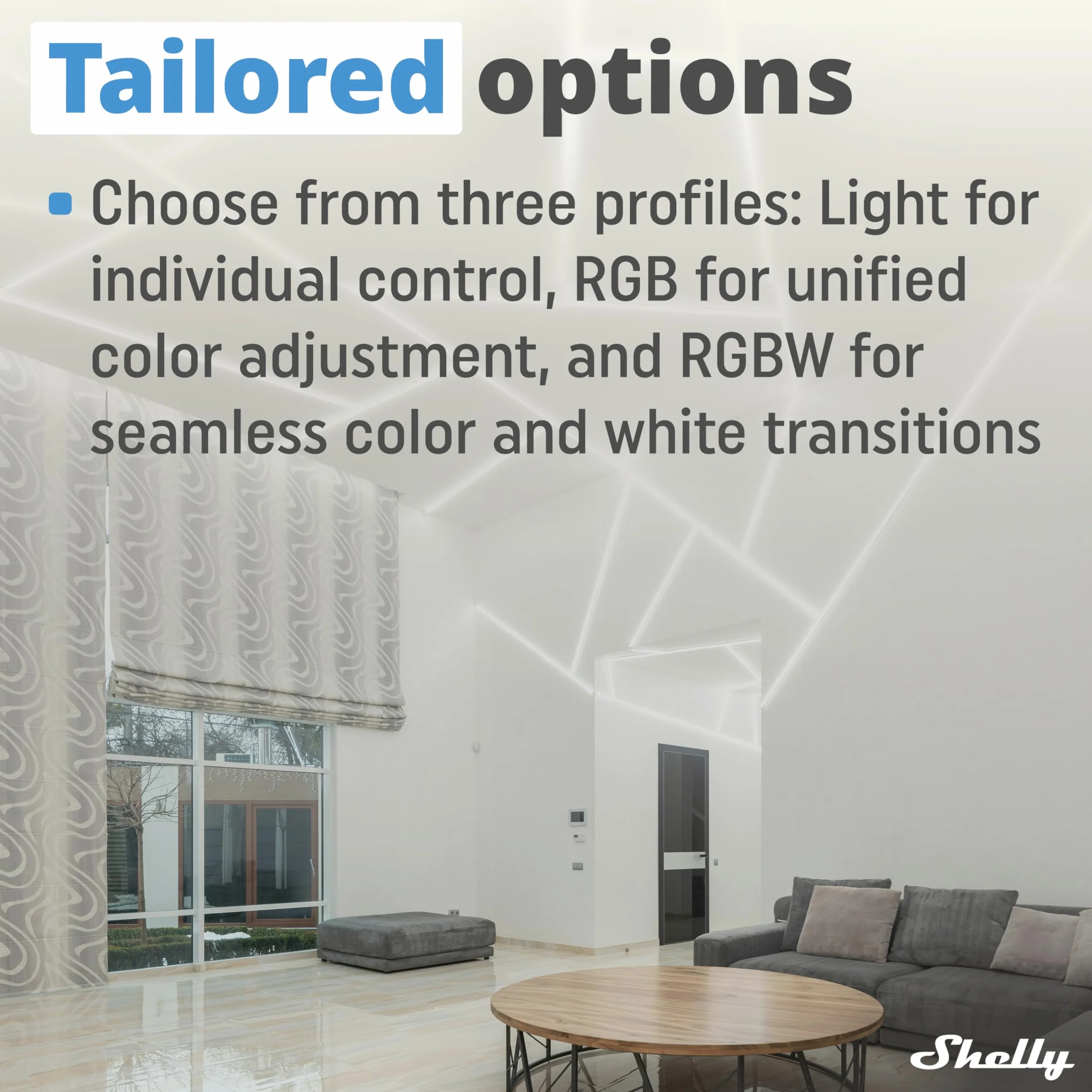 Shelly Plus RGBW PM - kontroler Wi-Fi do taśm LED 12-24 VDC białych lub kolorowych, RGB, RGBW i LED, funkcja pomiaru mocy, zdalne sterowanie, kompatybilny z Alexa, Google Home, aplikacją iOS, Android