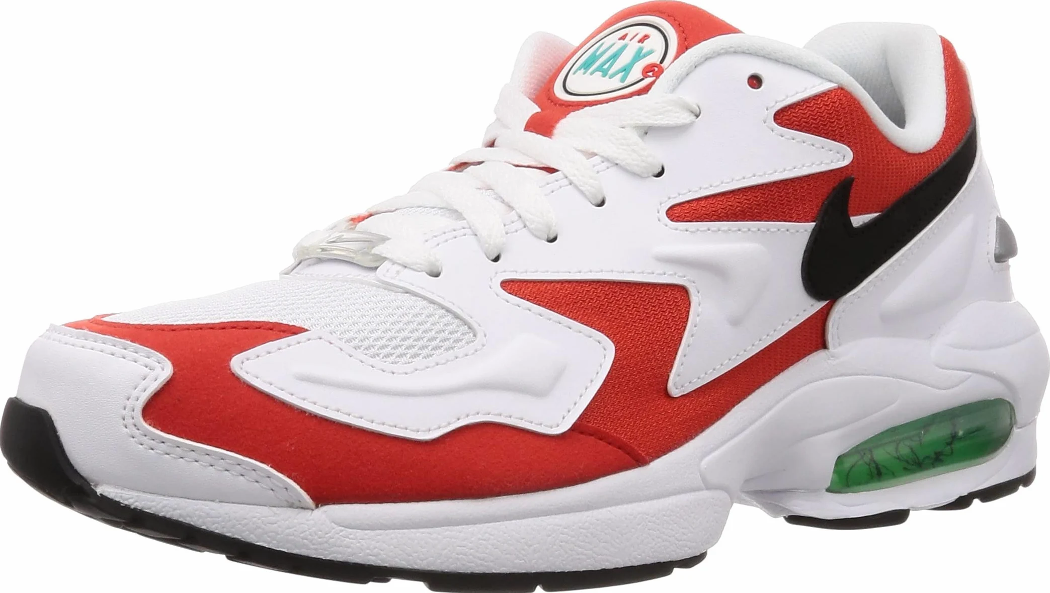 NIKE Męskie buty lekkoatletyczne Air Max2, 46, Biały czarny i niebieski