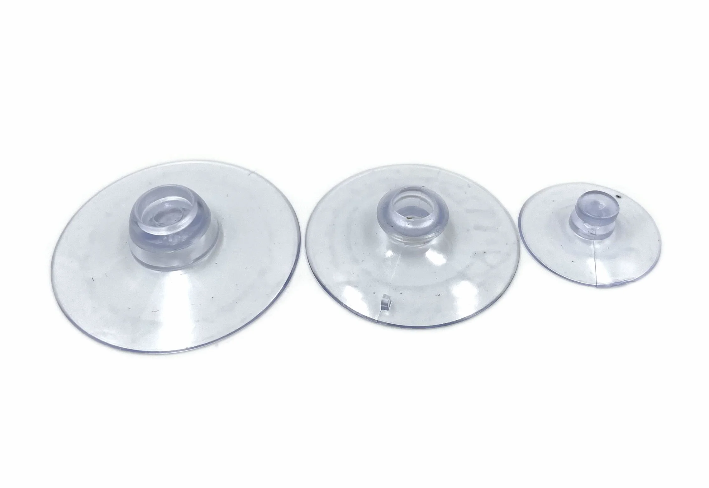 60 szt. Plastikowa przyssawka do szklanych blatów stołu, guma przezroczysta antykolizyjna przyssawka wieszak podkładka bez haczyków, 3 rozmiary, 40 mm, 35 mm, 22 mm