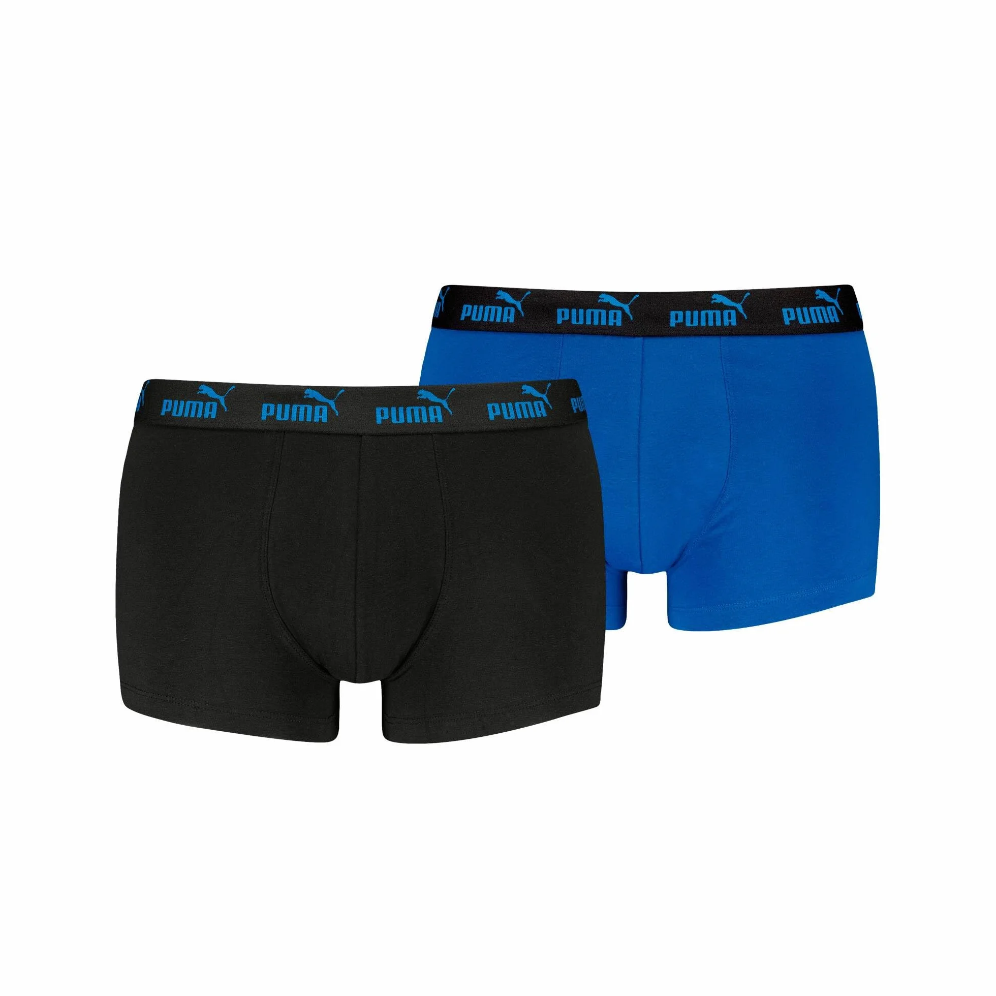 PUMA Męskie bokserki męskie, czarny/niebieski, L (2 sztuki), Black/Blue, L