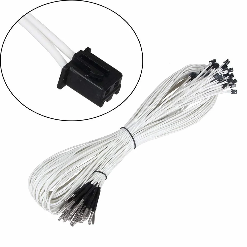 DollaTek 5 szt. 1 m czujnik temperatury termistora HT-NTC100K 350℃ wysoka temperatura do drukarki 3D