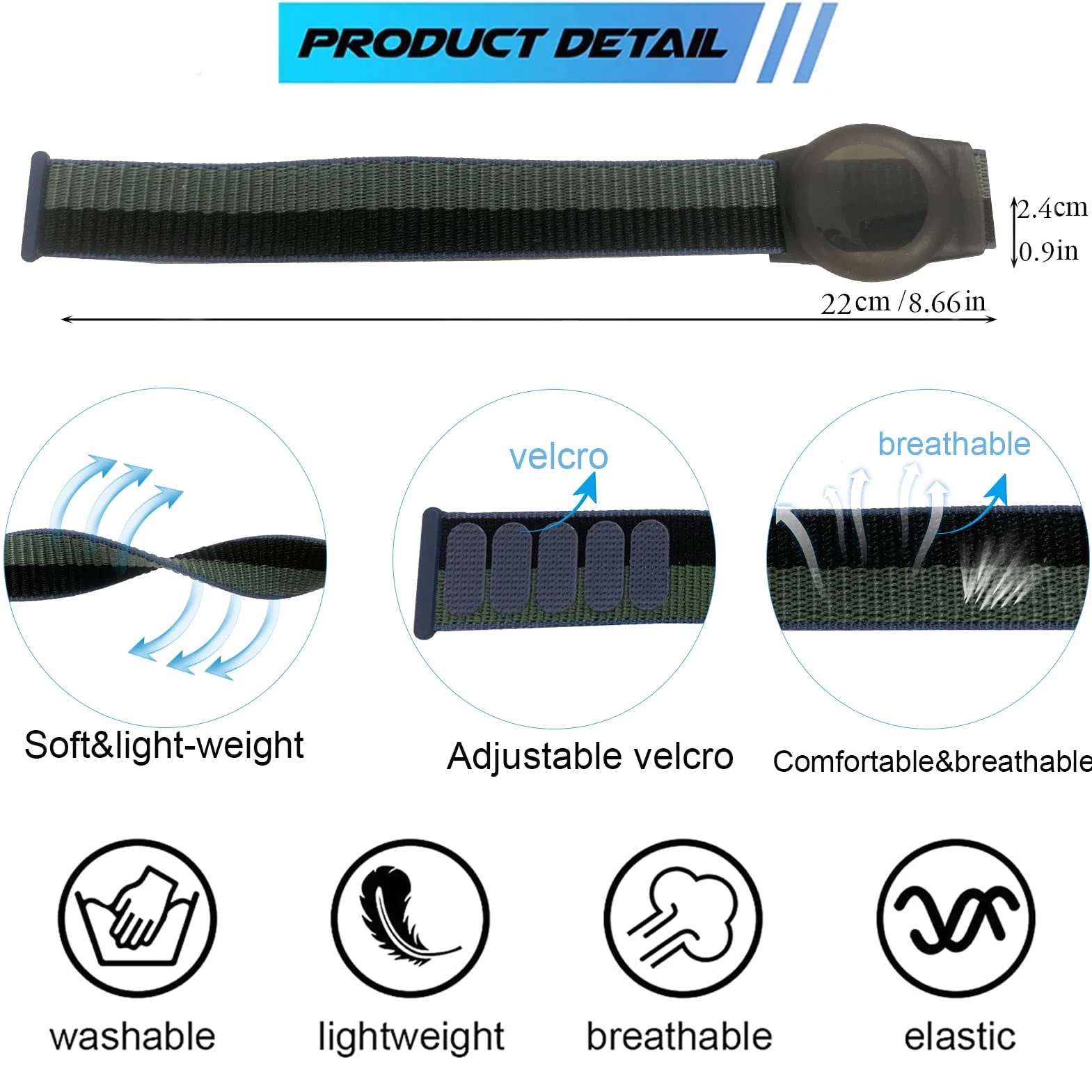 2 sztuki nylonowy pasek do zegarka dla dzieci, dla dzieci Anti-Lost Anti-Scratch Protection do pozycjonowania pasek dpaska do śledzenia Airtag wodoodporna (zielony + żółty)