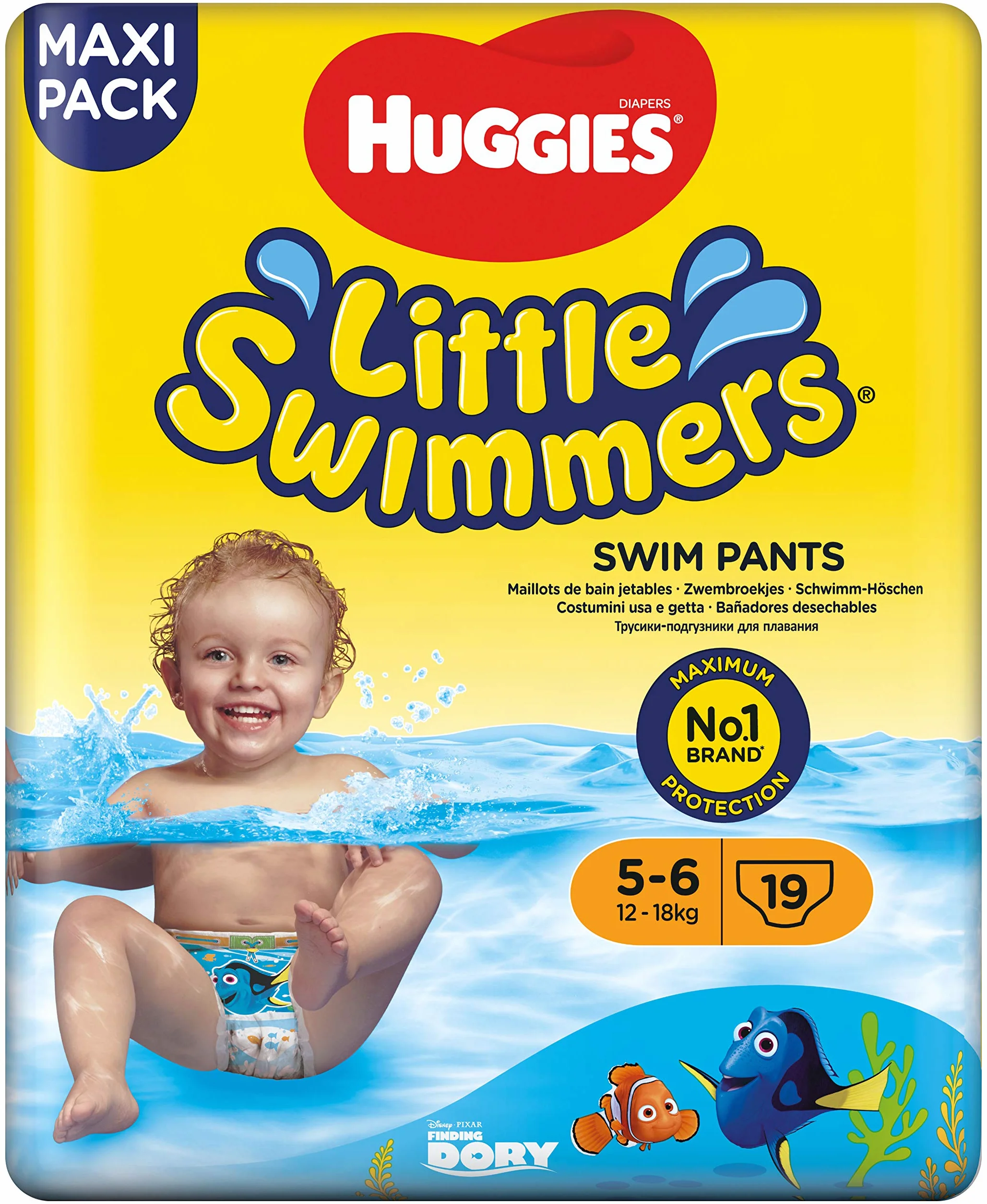 Huggies Little Swimmers Pieluchy do Pływania, Rozmiar 5-6