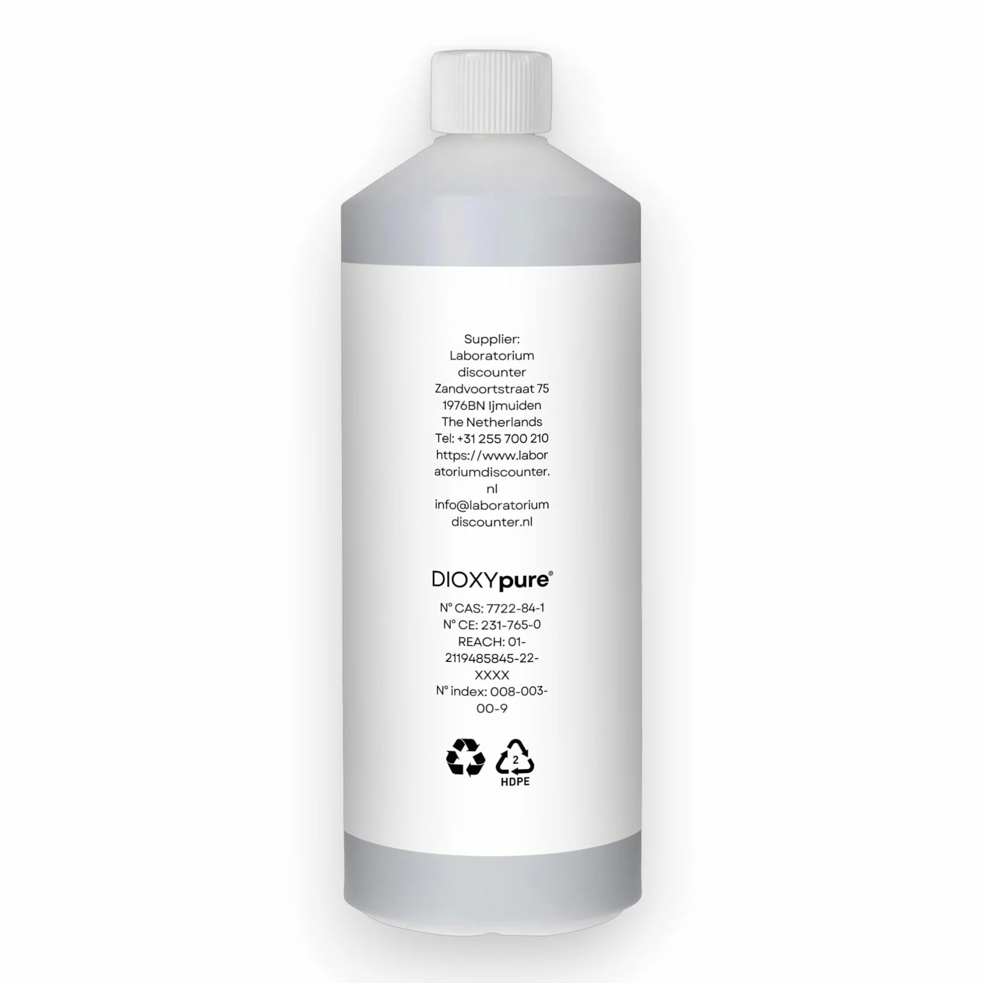 Nadtlenek wodoru klasy spożywczej 3% - 1 litr (1000 ml) - H2O2 woda utleniona - bez stabilizatorów i dodatków - Wielofunkcyjny naturalny środek czyszczący - zatyczka zabezpieczająca przed dziećmi