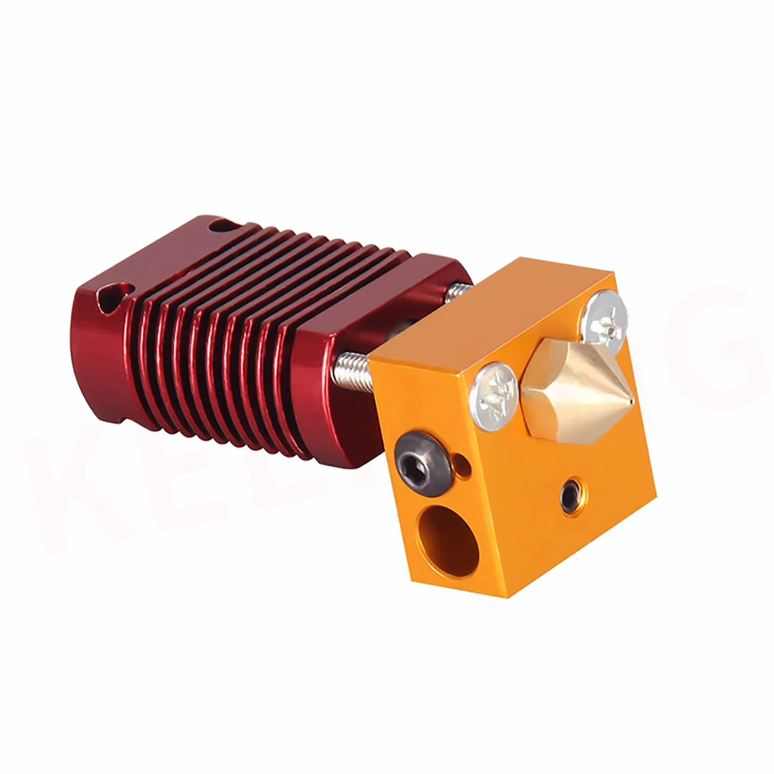 Drukarka 3D MK8 zestaw Hotend wytłaczarka zmontowany zestaw dyszy 0,4 mm, 24 V 40 W głowica do drukarki 3D Alfawise U20 U30 Creality Ender 3 Ender 3 Pro z aluminiowym blokiem grzewczym, 1,75 mm