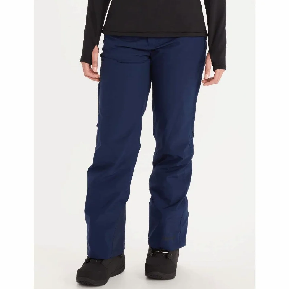 Marmot Damskie wodoodporne spodnie narciarskie i snowboardowe, oddychające spodnie funkcyjne, spodnie na śnieg do wędrówek i biegów biegowych Wm's Slopestar Pant, Arctic Navy, L, 79740