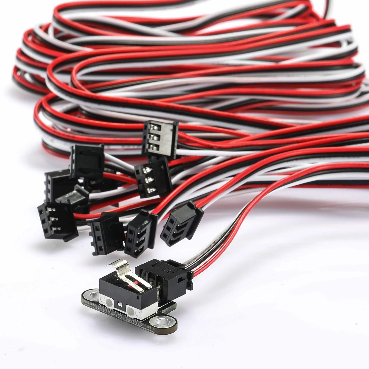 Genmitsu 6 szt. mikroprzełączników krańcowych z kablem 3-pinowym 1 m do 3018-PROVer/3018-MX3/3018-PROVer Mach3