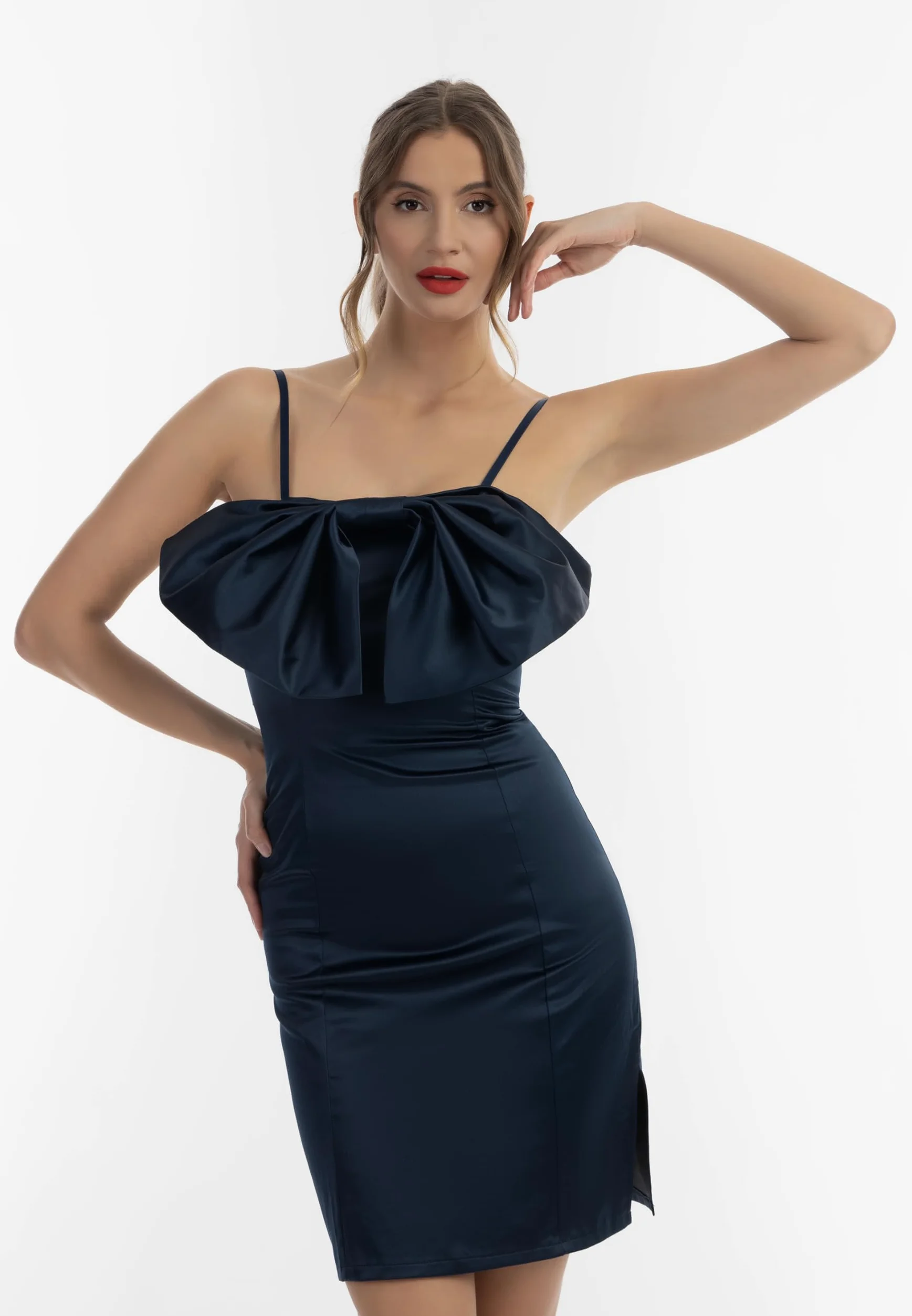 faina Damskie majtki mini 19227028, granatowe, S, morski, S