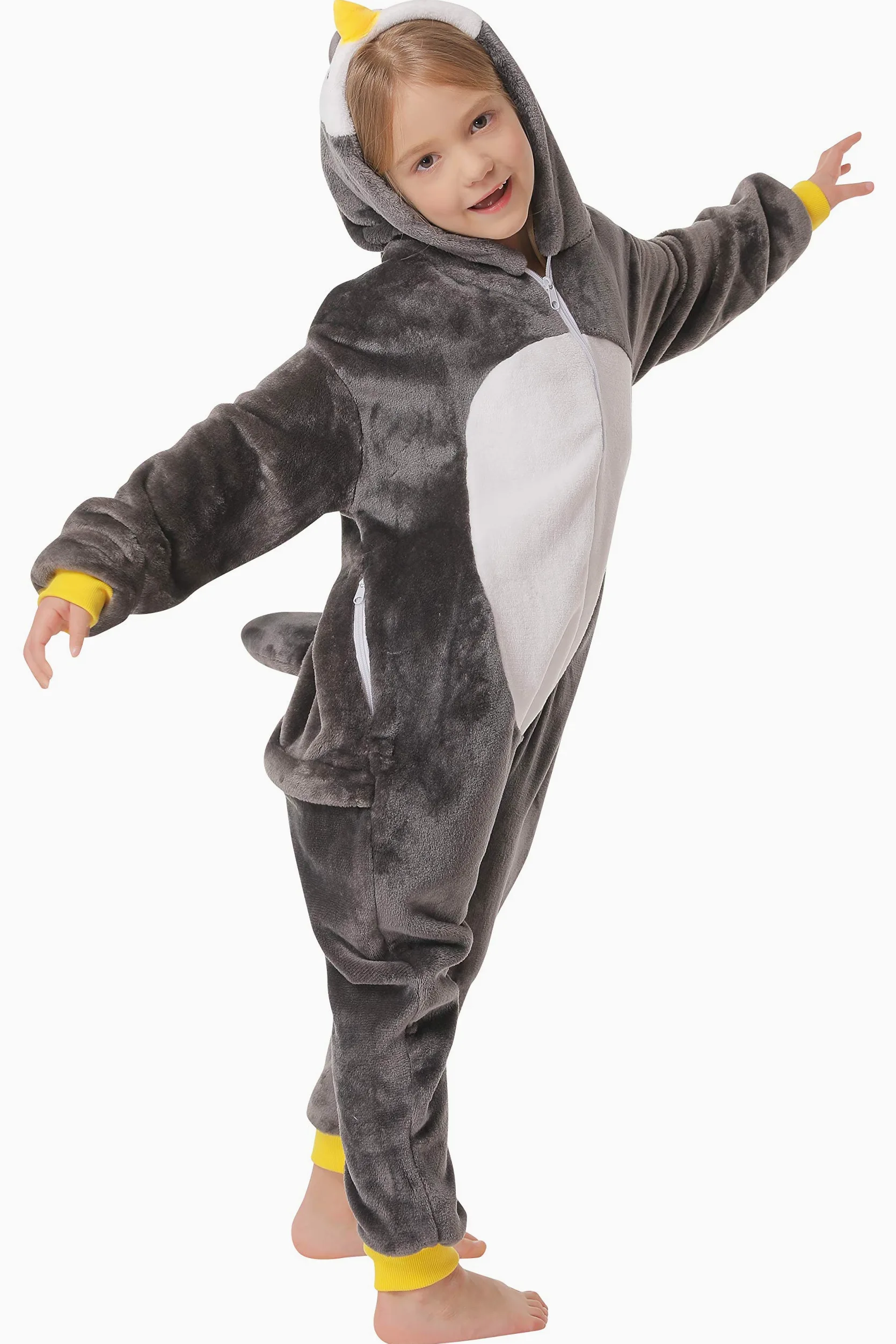 Pablo the Pingwin Onesie kombinezon kostium dla dzieci 130-150 cm czarny