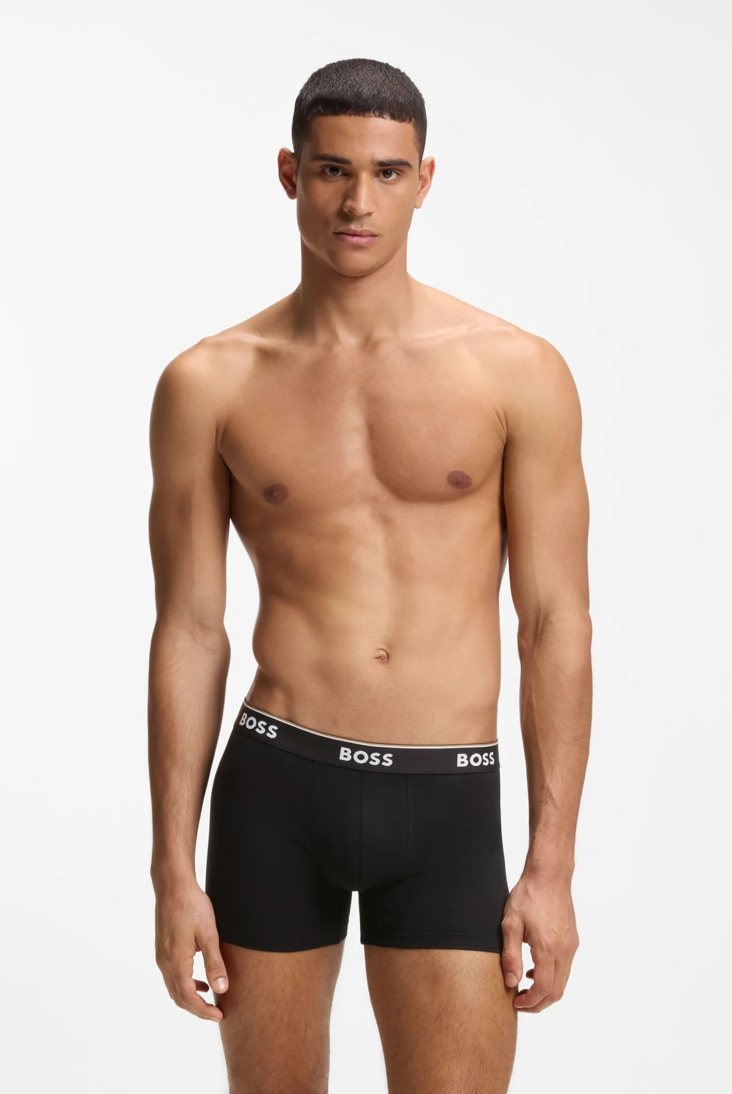 Boss Mężczyźni Brief Bokserki, Szary, L