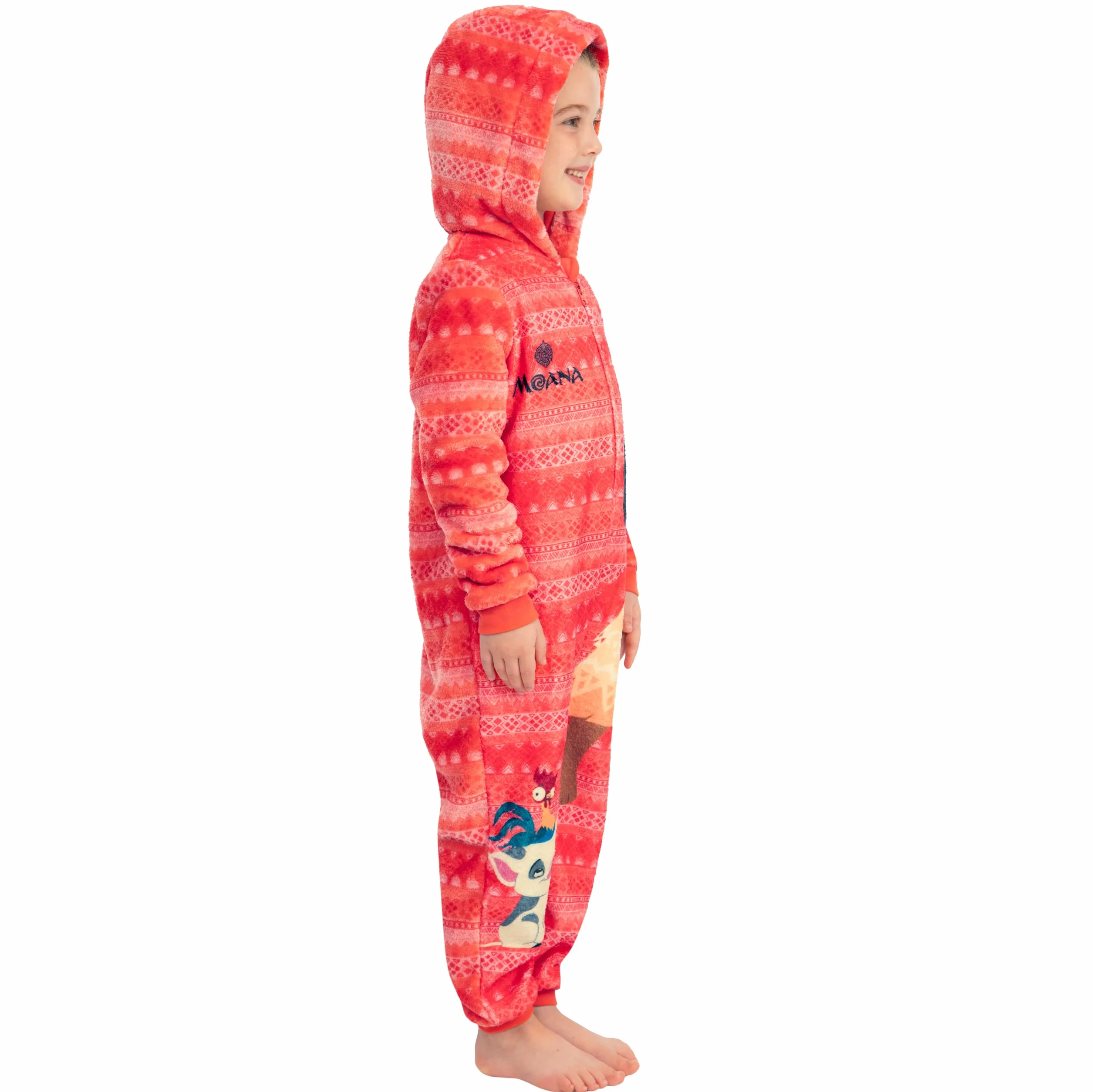 Disney Onesie Dziewczynek Moana, Onesies Dzieci księżniczki, Fleece Onesies dla dziewczynek, Moana Piżama