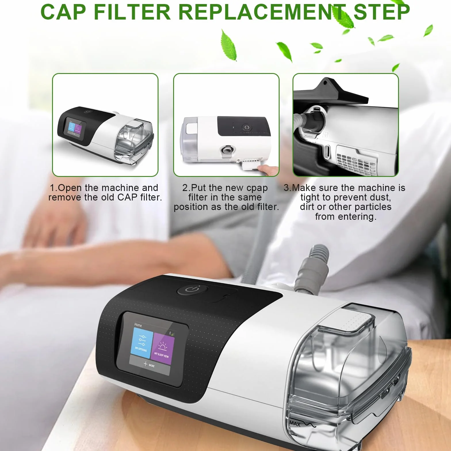 Filtr maszynowy CPAP, 30 sztuk, kompatybilne z filtrami Resmed Airsense 11, akcesoria do urządzeń CPAP, akcesoria medyczne, jednorazowe filtry powietrza