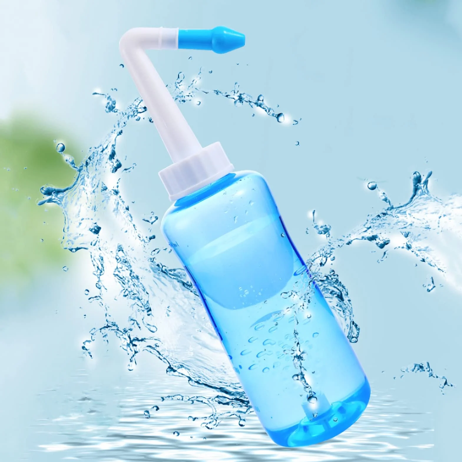 Butelka do Płukania Zatok Neti Pot, Płukanie Nosa, 500 Ml Neti-Pot, Butelka do Płukania Nosa, Płukanie Ciśnieniowe do Czyszczenia Nosa, System Irygacji Nosa dla Dorosłych i Dzieci