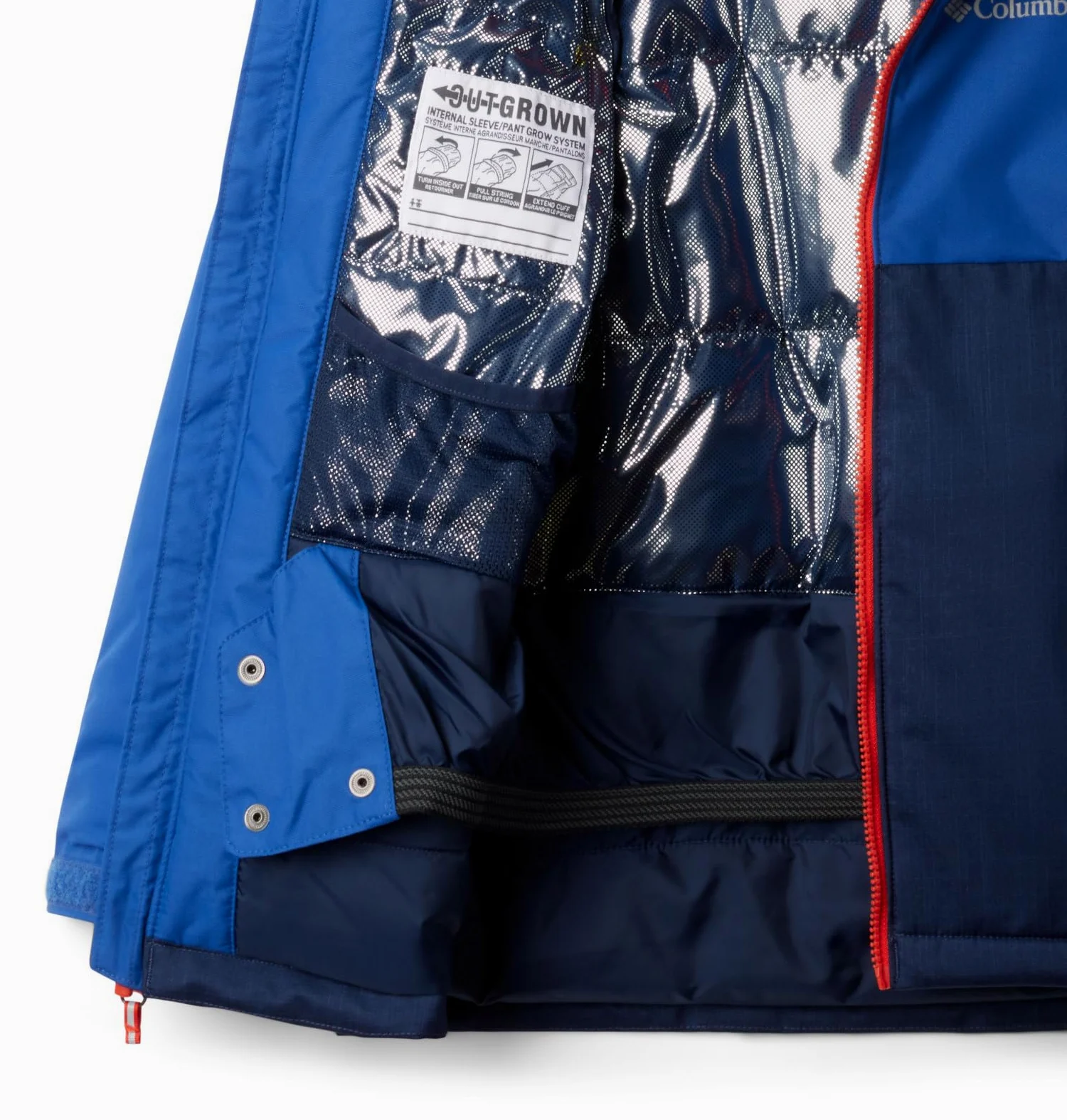 Columbia Youth Boys Alpine Action 3 kurtka, Collegiate Navy Melange/Mountain Blue, 104