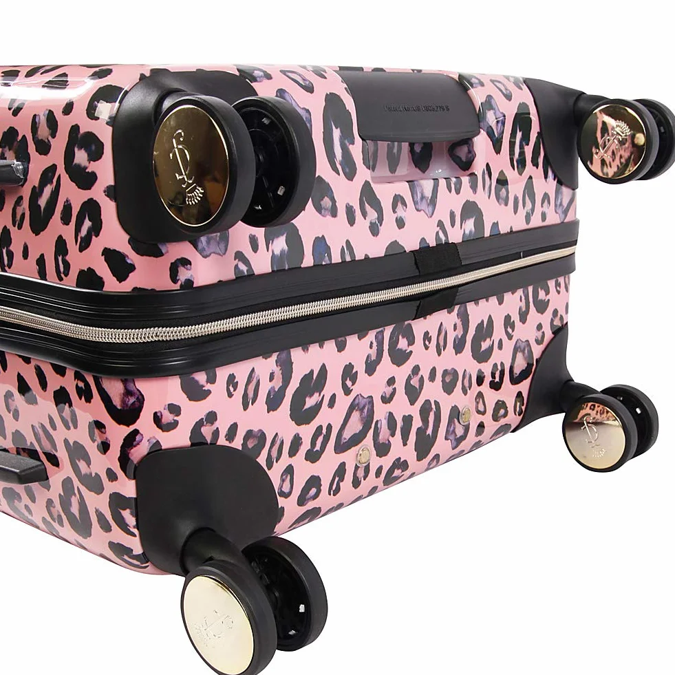 Juicy Couture Jane 3-częściowy zestaw bagażowy Hardside Spinner, Różowy lampart, Jeden rozmiar, Jane 3-częściowy zestaw bagażowy Hardside Spinner