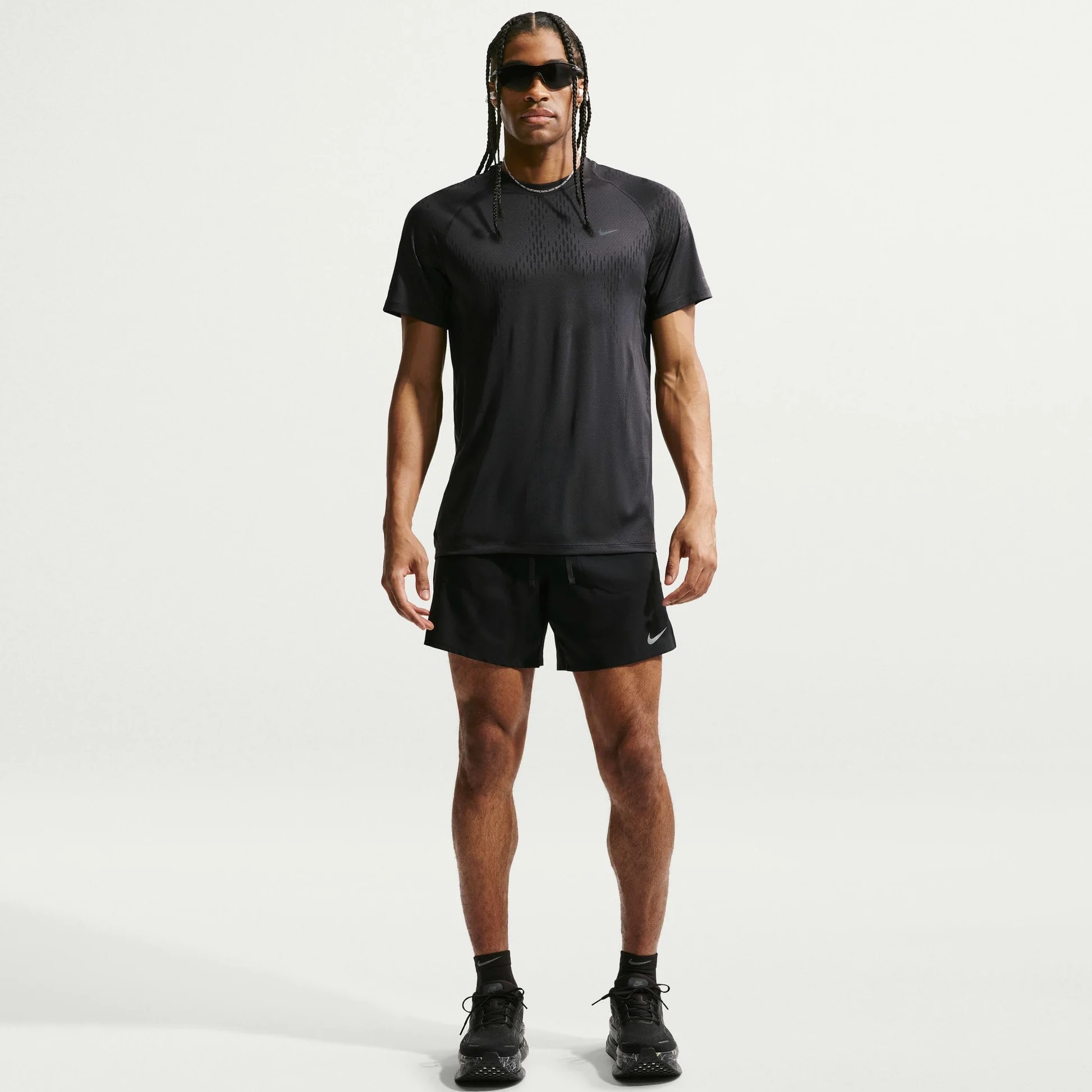 NIKE Górna część z krótkim rękawem Mężczyźni Nike Stride Nike Dri-fit Adv Kurzarm-laufoberteil Für Herren