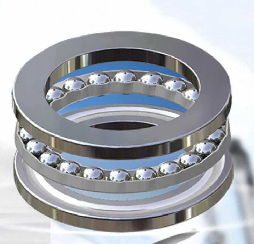 51104 Płaskie łożyska kulkowe, średnica wewnętrzna 20mm, średnica zewnętrzna 35mm, grube 10 mm, 2 sztuk