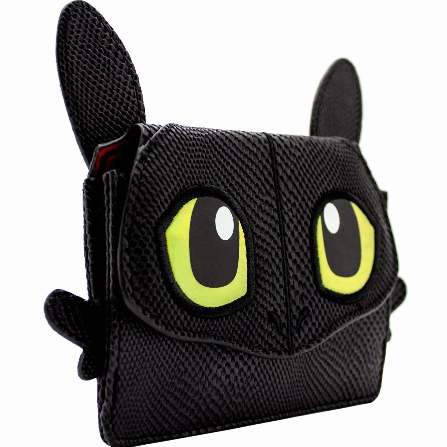 How to Train Your Dragon Toothless Torebka z Kieszonką Na Monety na Zamek & Posiadaczem Karty, Czarny
