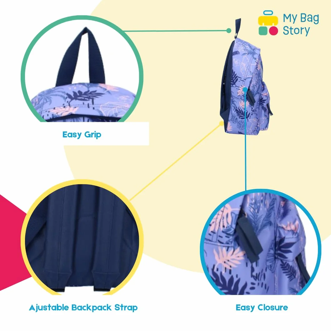 mybagstory - Plecak - Stitch - Disney - Fioletowy - Dzieci - Szkoła - Szkoła Podstawowa - Przedszkole - Przedszkole - Tornister dziewczęcy - Rozmiar 37 cm - Regulowane ramiączka - Pomysł na prezent,
