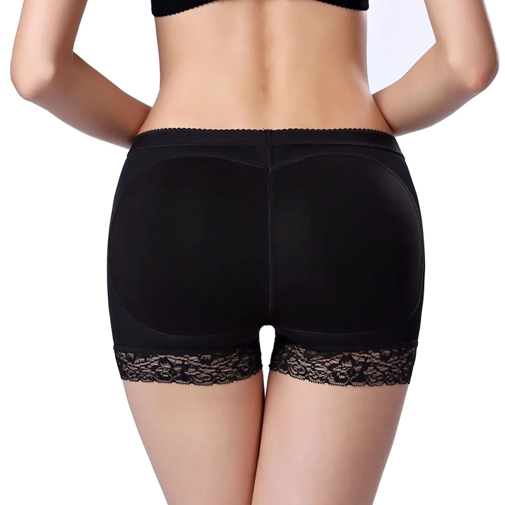 HLTYGWX Damskie majtki typu Body Butt Lifter Booty Hip Enhancer Fałszywe pośladki Bielizna modelująca Push koronkowa bielizna