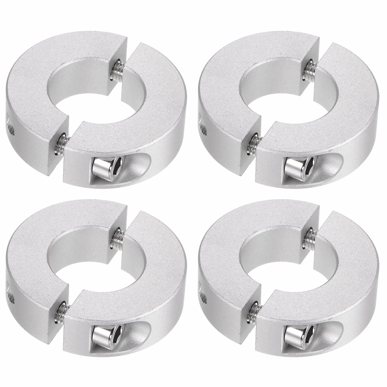 QUARKZMAN 4 szt. podwójny kołnierz wałka rozłupującego do wału 20 mm, zestaw śrub kołnierz zaciskowy 40 mm AD 12 mm szerokość do korków, uchwytów pozycyjnych, kół zębatych, maszyn, narzędzia