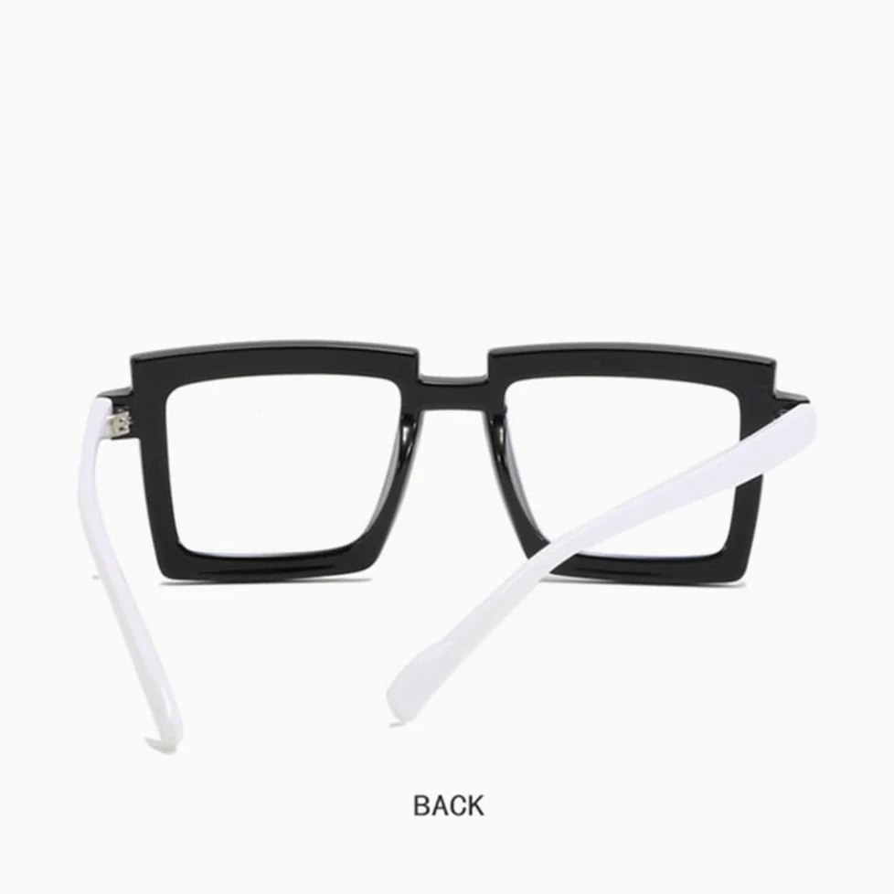 Retro prostokątne okulary ramka kobieta mężczyzna kwadratowe okulary