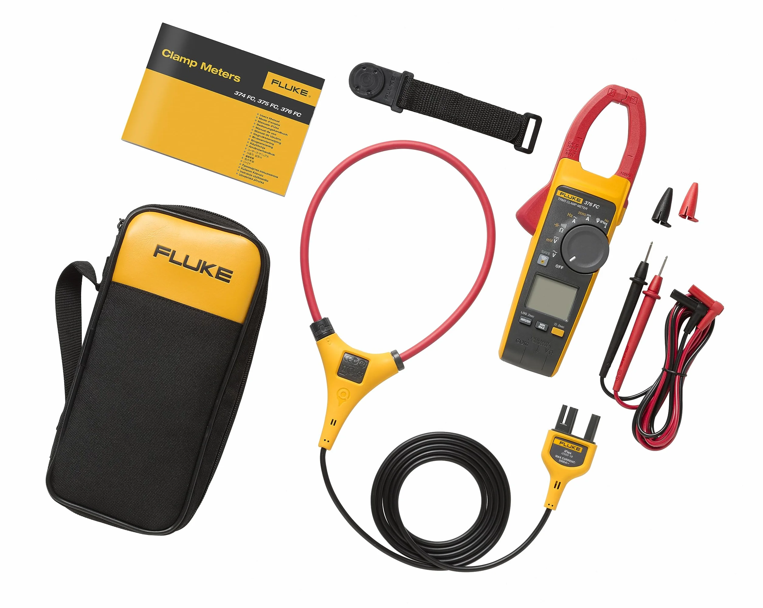 Fluke -376 FC 1000A AC/DC TRMS bezprzewodowy zacisk W/iFlex 4695861