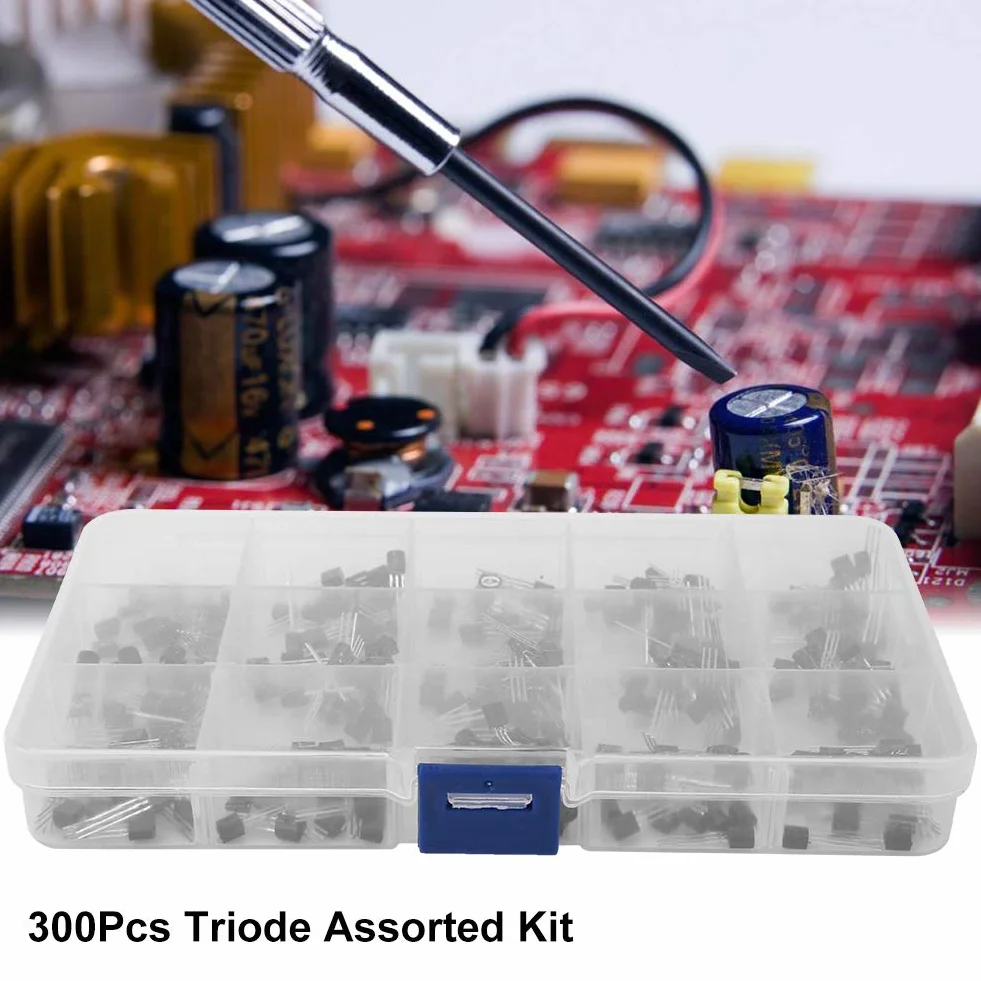Asortyment S9012 S9013 S9014 S8050 S8550 2n3904 2n3906 Bc327 Bc337 Tl431 Mpsa42 Mpsa92 A1015 C1815 13001 zestaw Asortyment Transportu Systemy urządzeń półprzewodnikowych