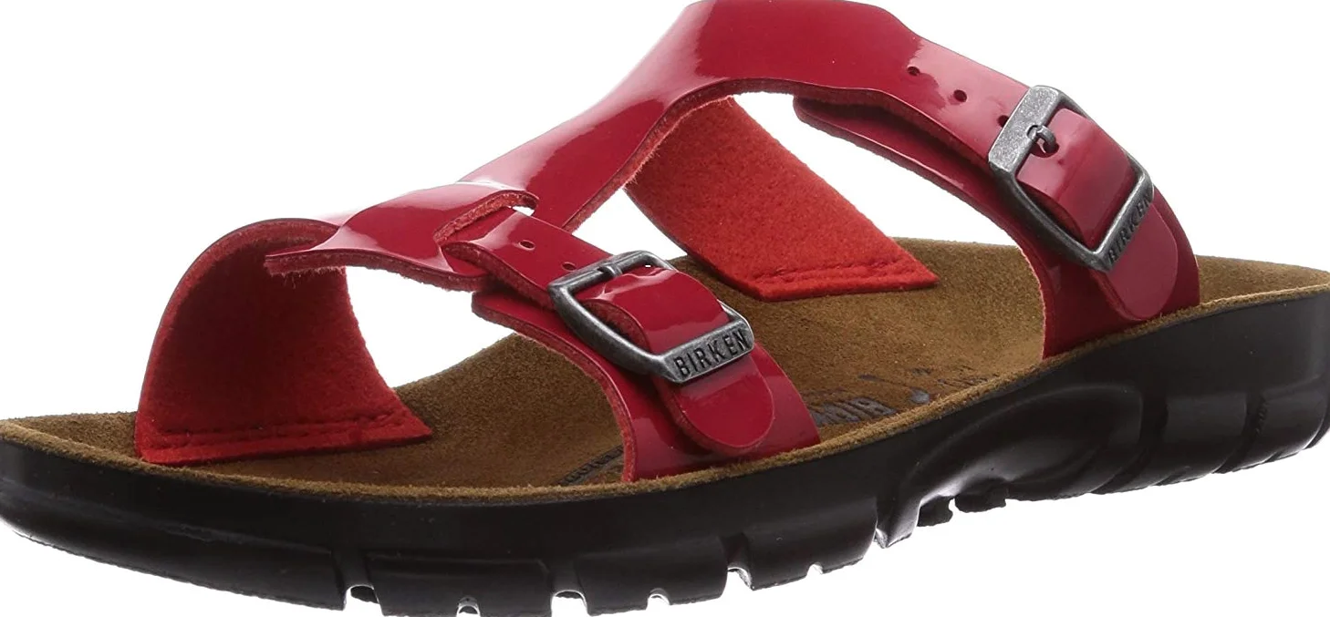 BIRKENSTOCK Classic Saragossa Birko-Flor, damskie sandały z paskiem na kostce, z obcasem klinowym