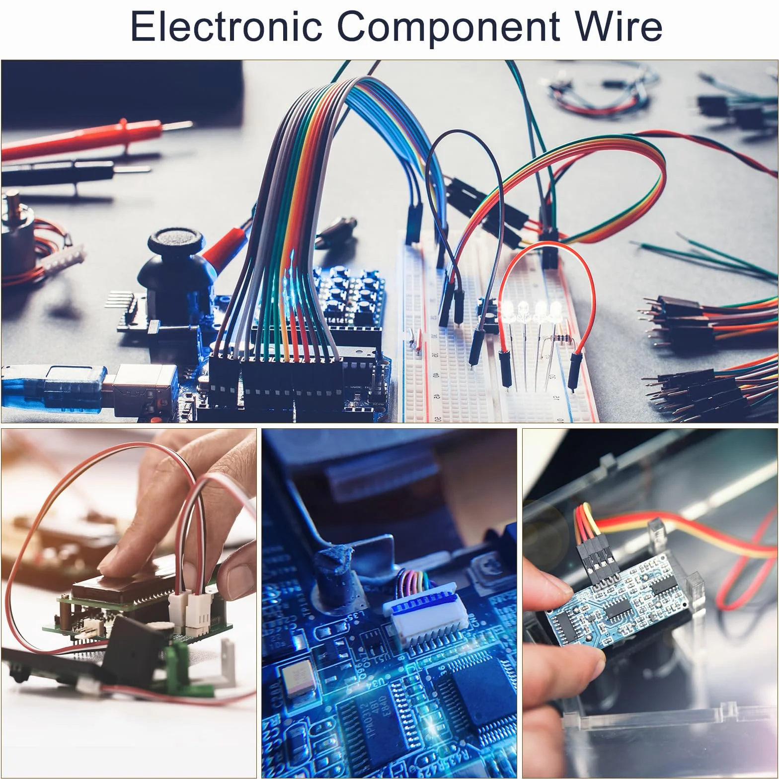 QUARKZMAN 24AWG silikonowy kabel płaski, 4-biegunowy, 24 G, płaski kabel, elastyczny drut silikonowy, 10 m, czarny, ocynkowany drut miedziany do modeli samolotów, modeli samochodów, urządzeń