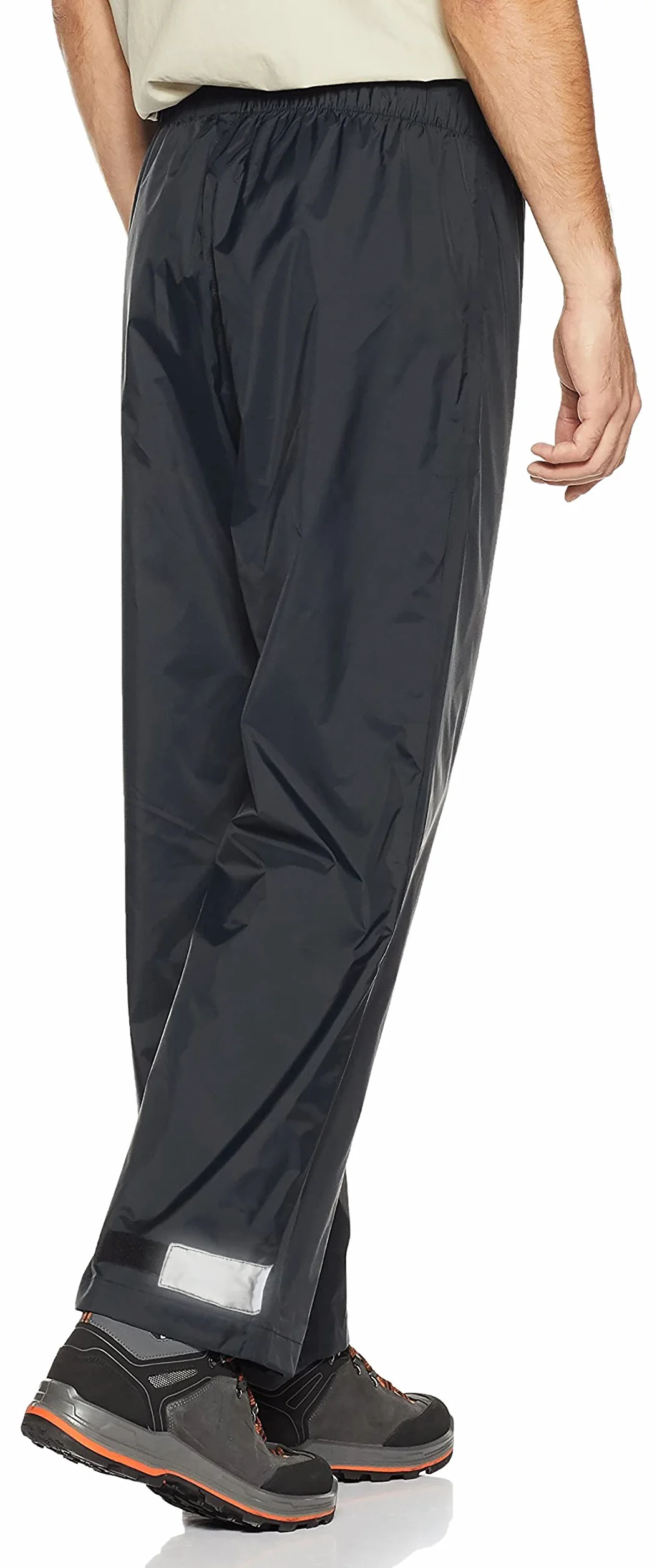 KOUDYEN Męskie spodnie przeciwdeszczowe na rower, wodoodporne, oddychające, wiatroszczelne, spodnie outdoorowe YK5415M-Black-XL