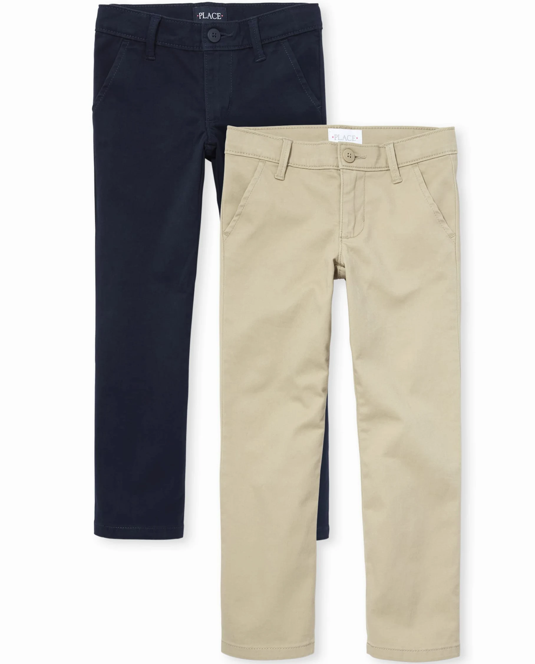 The Children's Place Girls Uniform Skinny Chino Pants 2-pack - Spodnie Dziewczynki