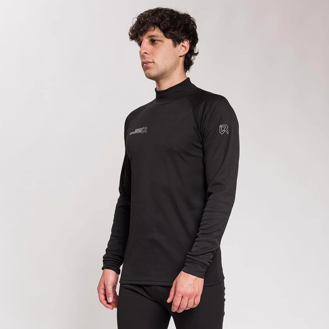 Rock Experience REMU00051-0208 Heaven Turtle Neck LS Man Koszulka męska Caviar L, kawiar, L