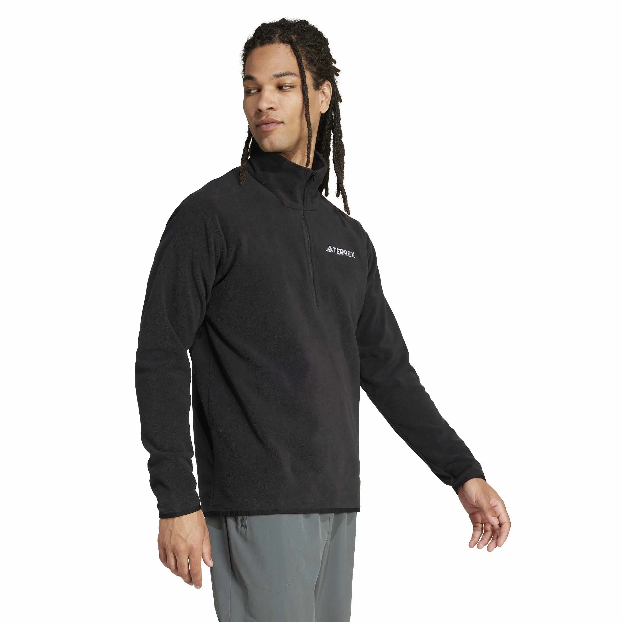adidas Mężczyźni Terrex Multi Essentials Half Zip Fleece Jacket, black, M