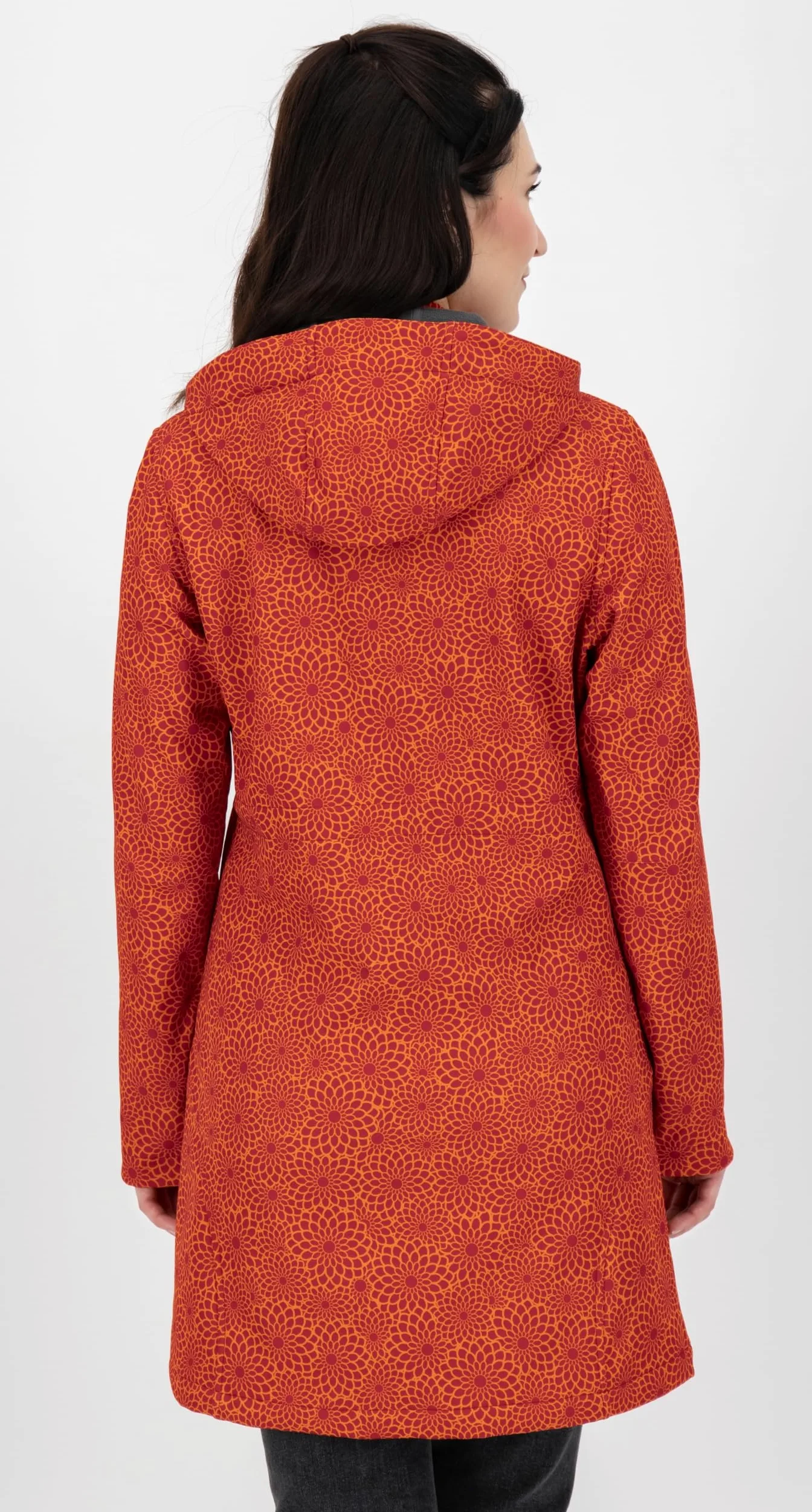 DEPROC A.C.T.I.V.E Płaszcz softshell Kobiety Damen Softshellmantel Mit Abnehmbarer Kapuze Übergangsjacke Kurzmantel Shelby Long