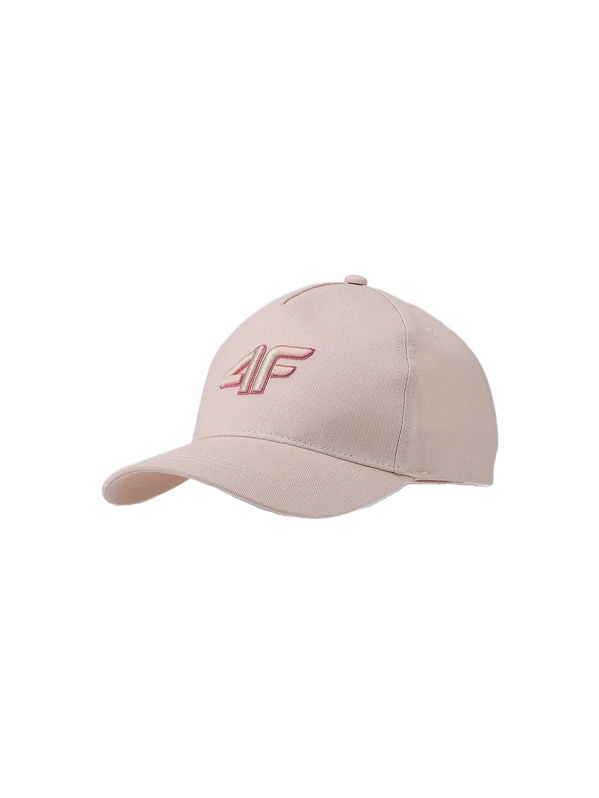 4F Czapka z daszkiem strapback dziecięca - beżowa Uniwersalny