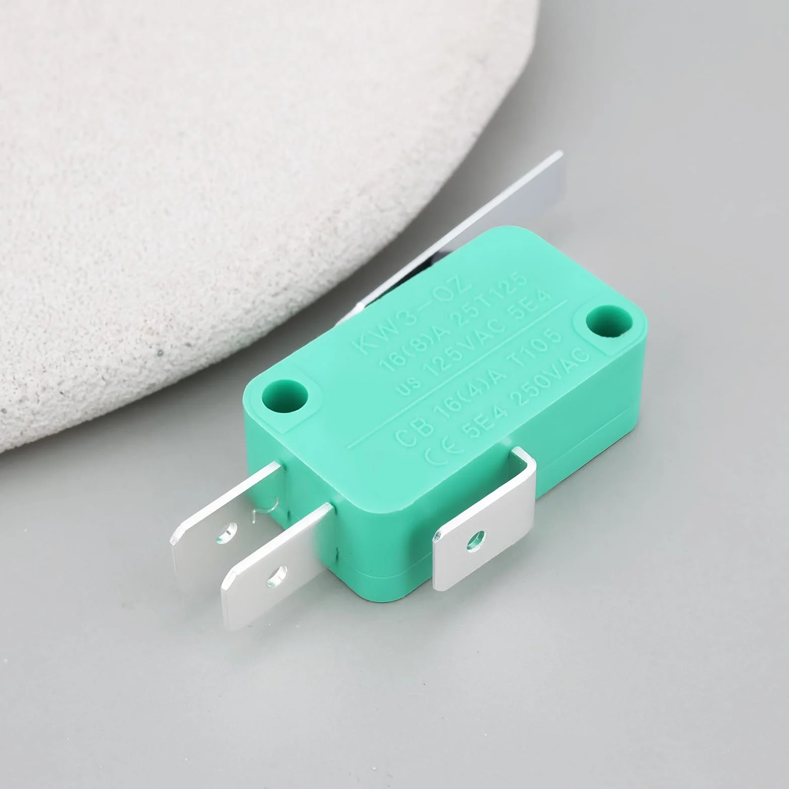 ECSiNG 4 szt. bez zawiasu NC typ dźwigni mikro przełączniki krańcowe KW3-OZ 16A 125/250VAC kompatybilne z drukarkami elektronarzędzi