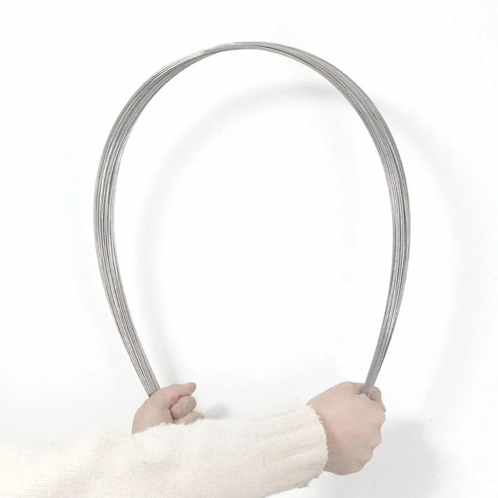 MBLUE 20 x drut sprężynowy ze stali nierdzewnej, 50 cm, twardy drut, drut prosty, drut sprężynowy (20 szt., 0,8 mm)