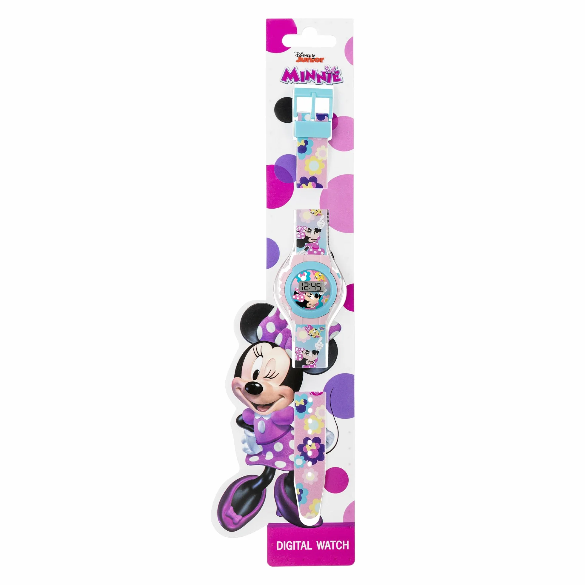 Minnie Mouse Disney Wielokolorowy zegarek cyfrowy na nadgarstek MN4443