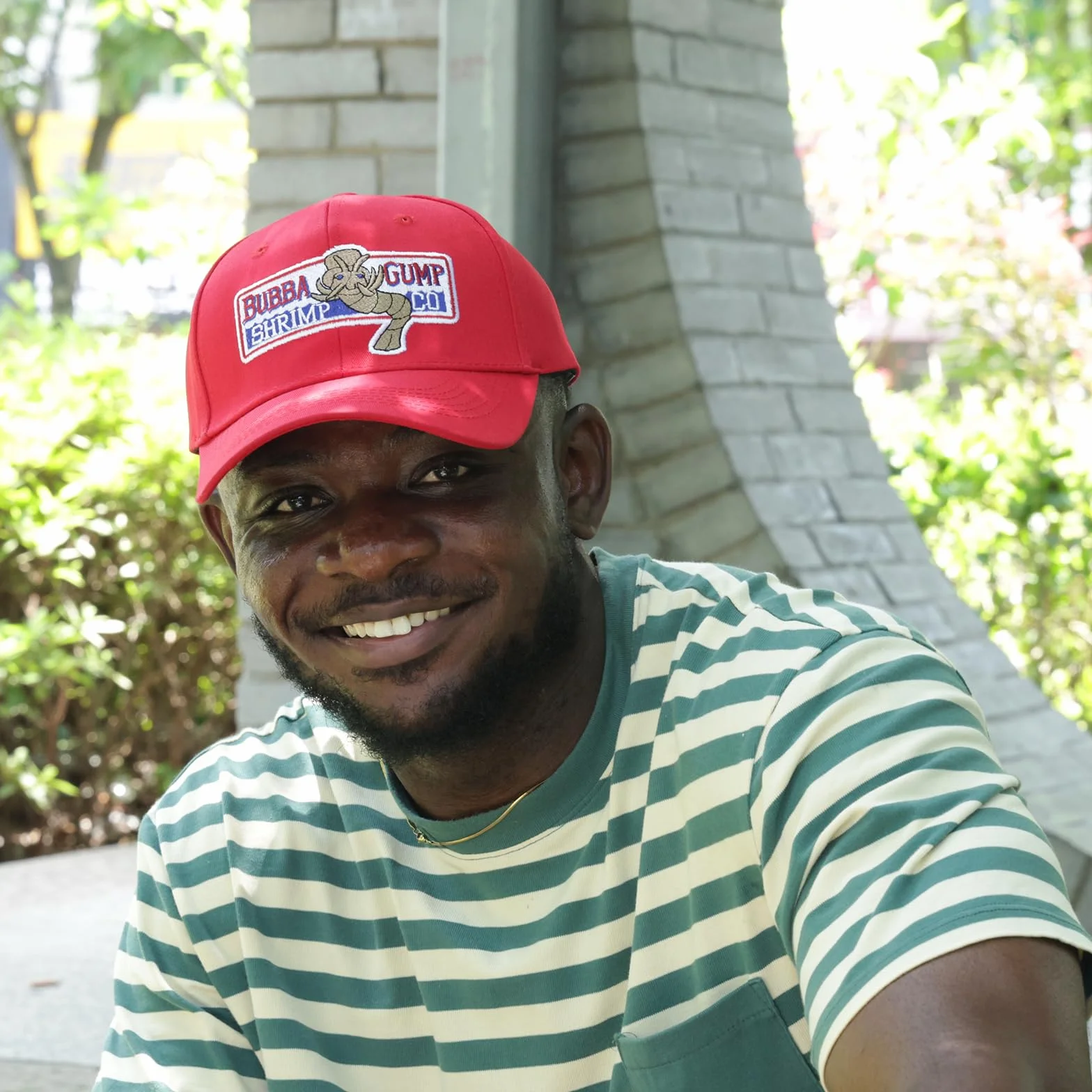 Bubba Gump Baseball Cap regulowana czapka z krewetkami, haftowana guma leśna