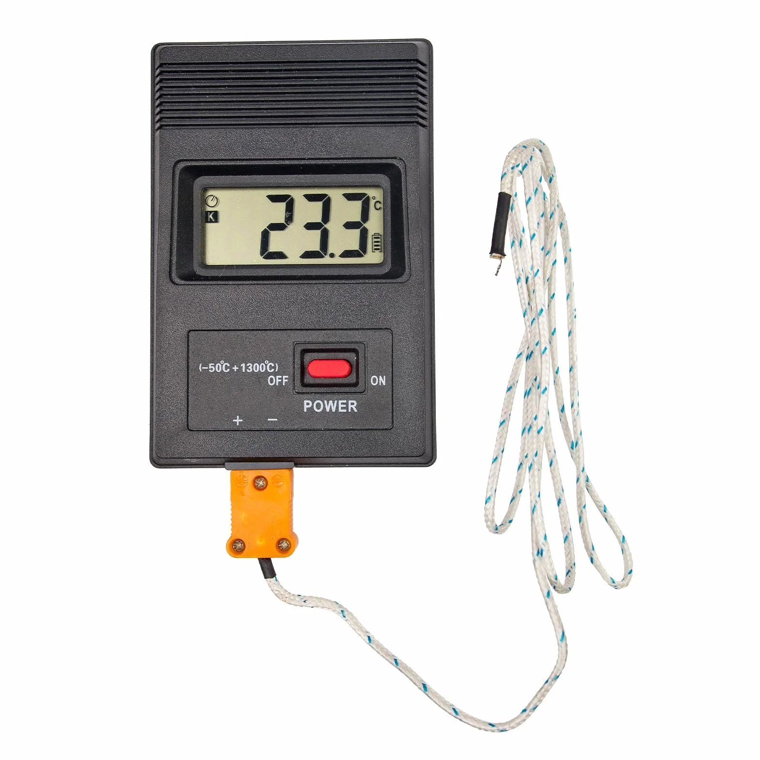QUARKZMAN Złącza męskie Wtyk termopary typ K wysoka temperatura 120°C (248°F) do sondy czujnika termopary ciemnożółty 5 szt