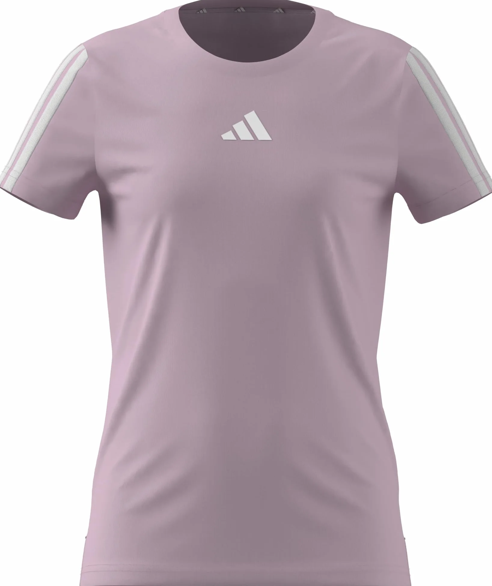 adidas meisjes TRAIN ESSENTIALS 3-STRIPES T-SHIRT, Clear Pink/White, 14-15 Years