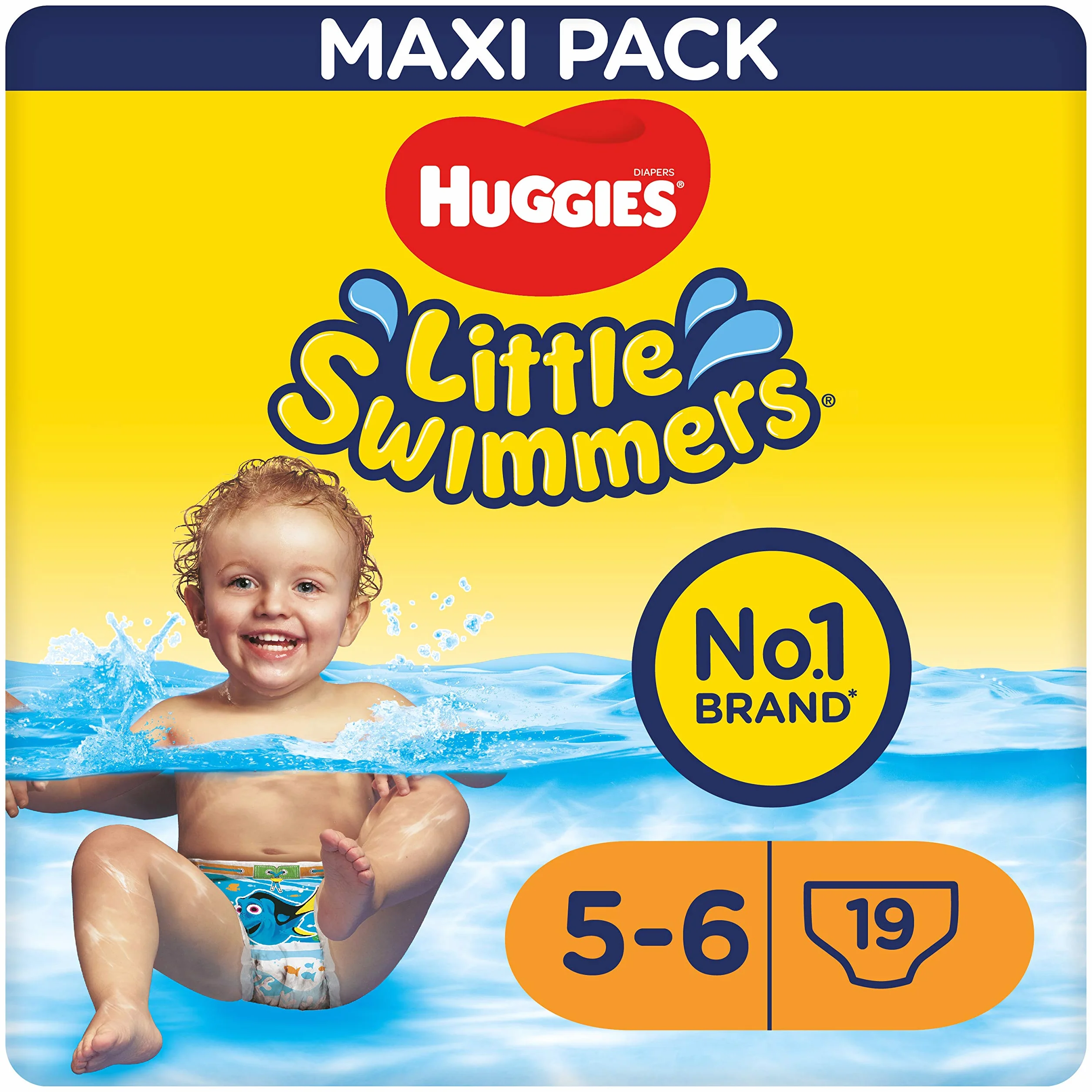 Huggies Little Swimmers Pieluchy do Pływania, Rozmiar 5-6