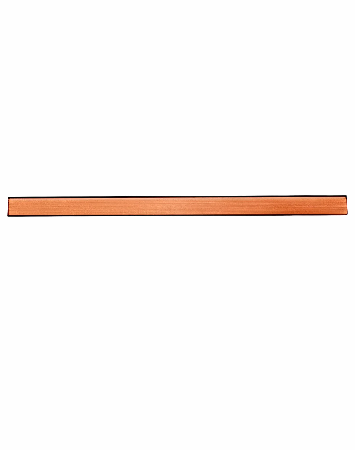Blacha miedziana QWORK T2, 3mm x 15mm x 250mm Cu Metalowy płaskownik, fioletowy miedziany pręt do projektów elektrycznych, przemysłowych i DIY