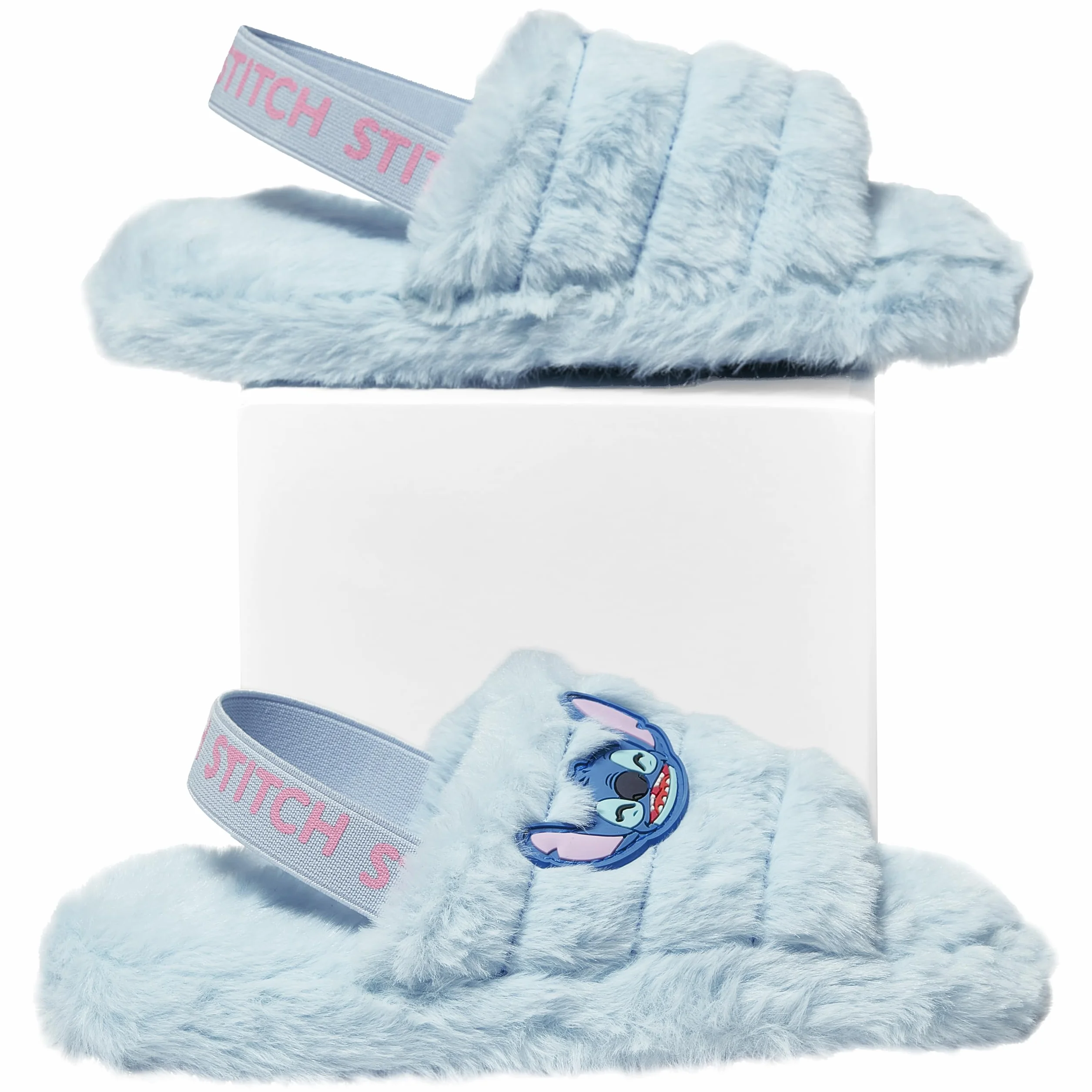 Kapcie Disney Stitch Dla Dziewczynek | Slajdy Stitch | Puszyste Slajdy | Kapcie Dla Dziewczynek