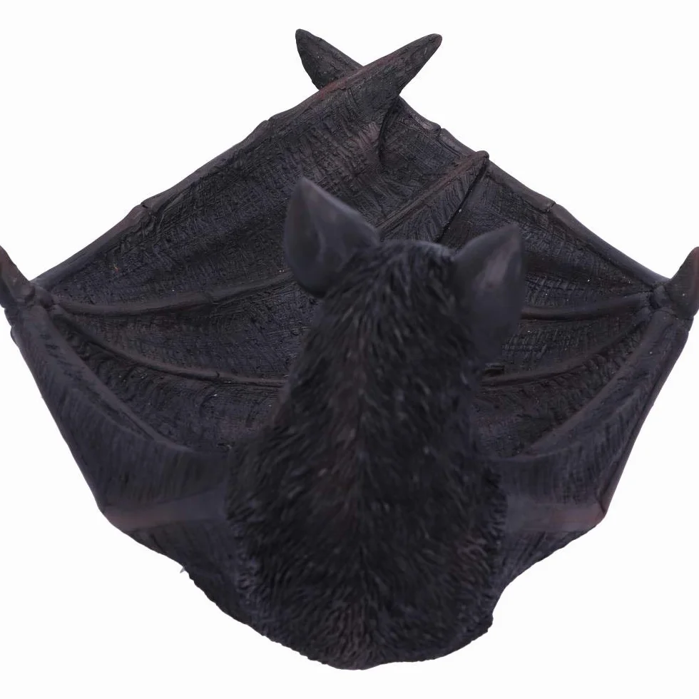 Nemesis Now Winged Watcher Bat uchwyt na drobiazgi, naczynie na biżuterię, żywica poliestrowa, czarny