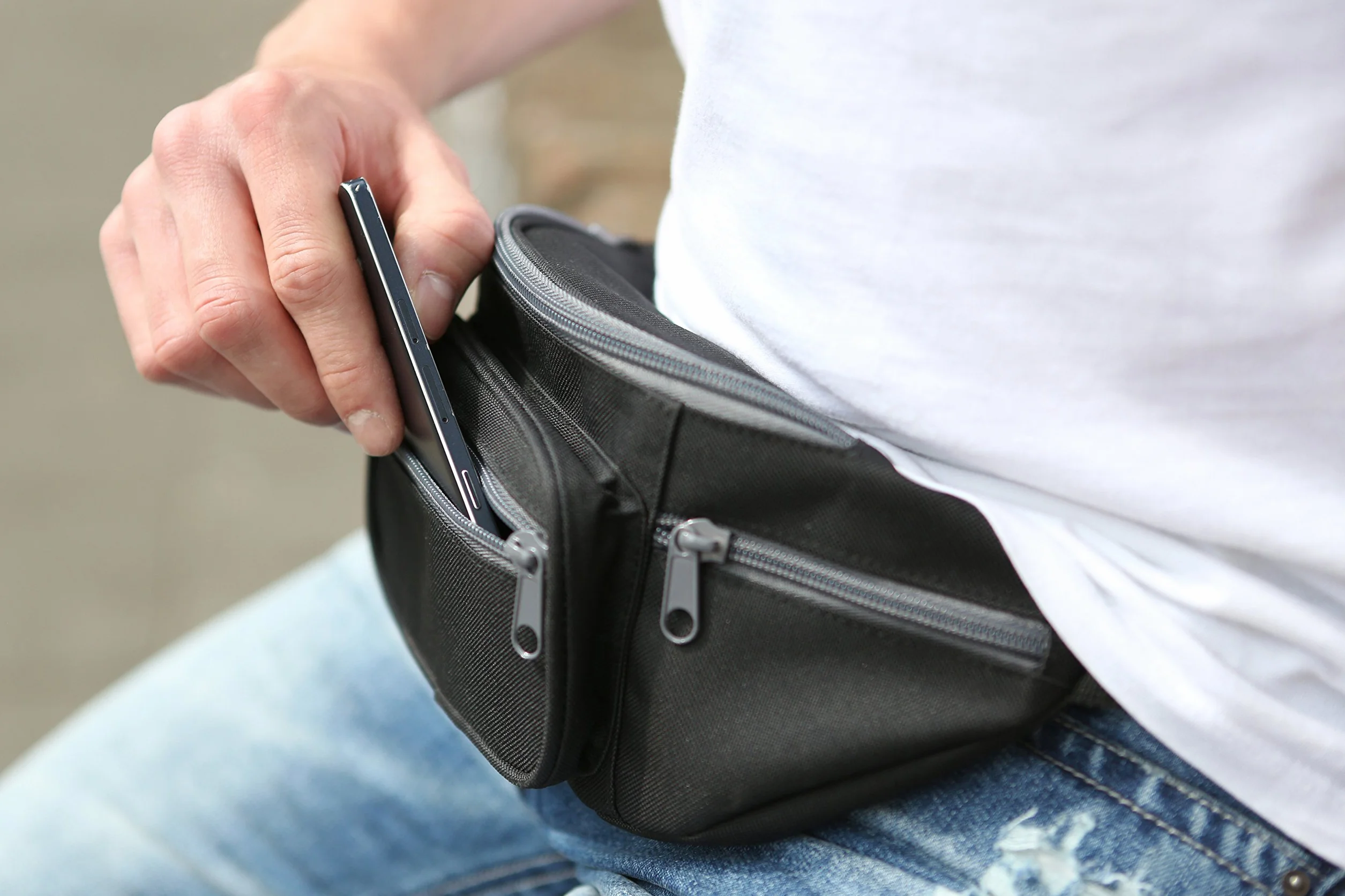 Brandit Waist Belt Bag saszetka biodrowa na biodra - ramię - torba, czarny, Standard, klasyczny