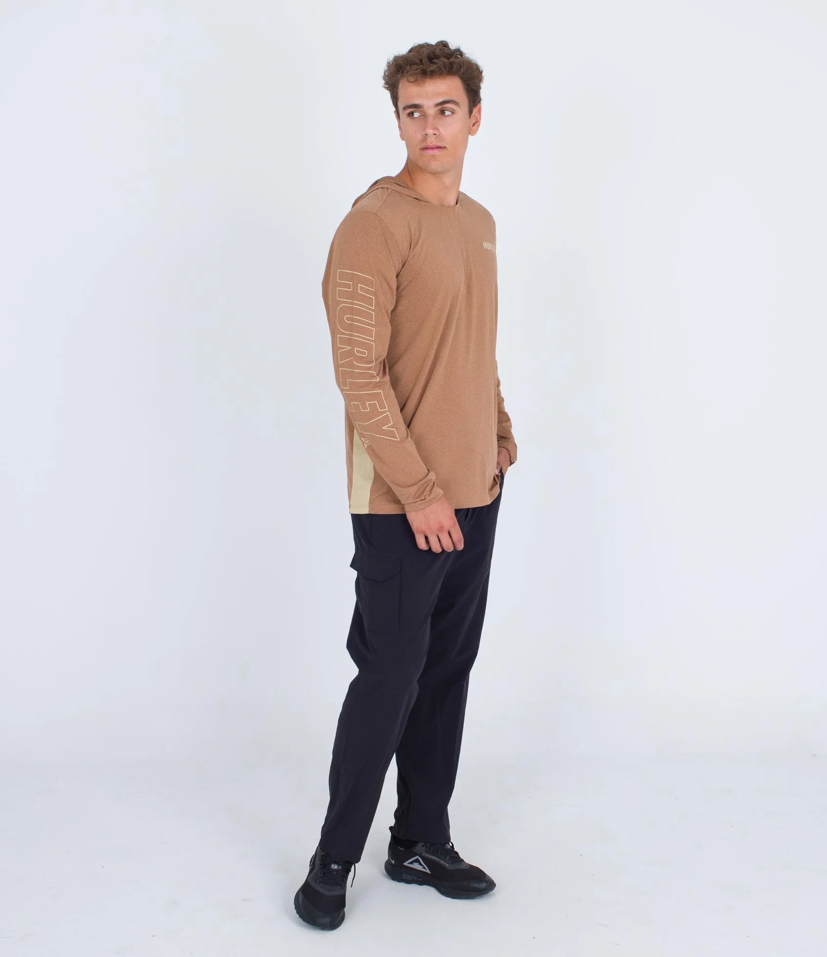 Hurley Rash Guard — koszulka Mężczyźni H2o-dri Atticus Ii Upf Ls Bluza Z Kapturem