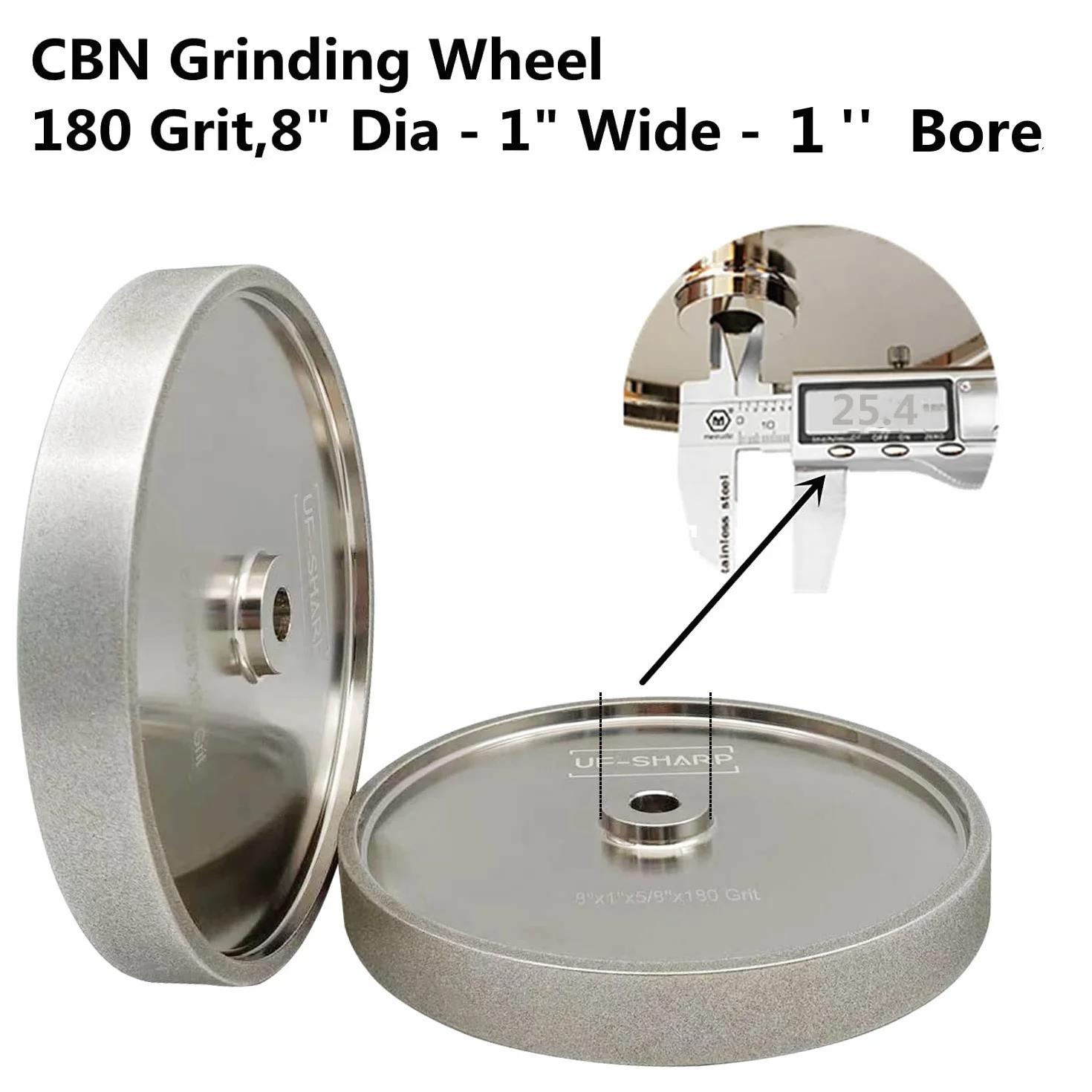 CBN tarcza szlifierska 200 mm - ziarnistość 180 (200 x 25,4 mm)
