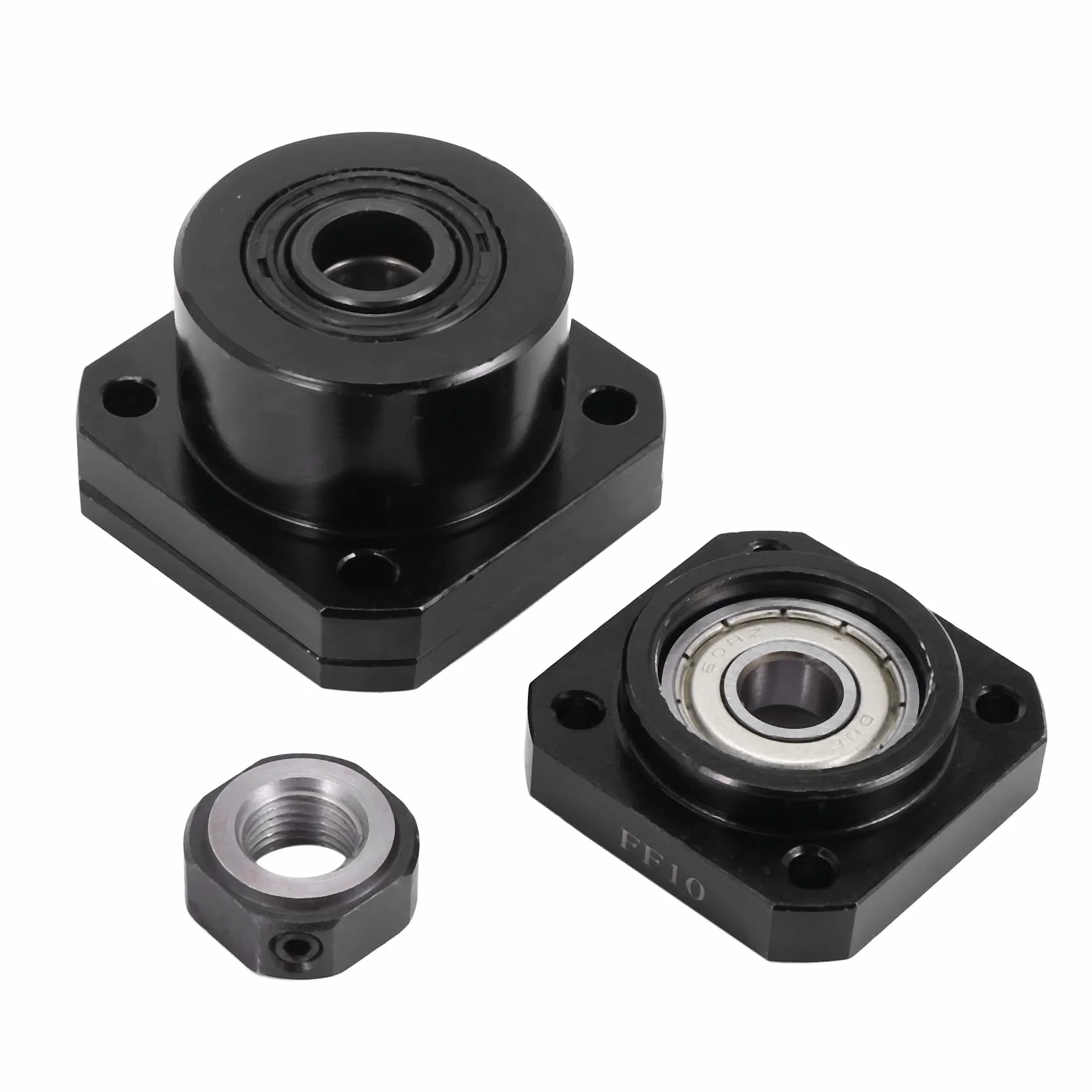 1 FK10 Strona StałA + 1 FF10 Strona PłYwająCa do SFU1204 śRuby Kulkowe CzęśCi CNC śRuba Kulowa 1204 Fk / Ff10 Wspornik KońCowy